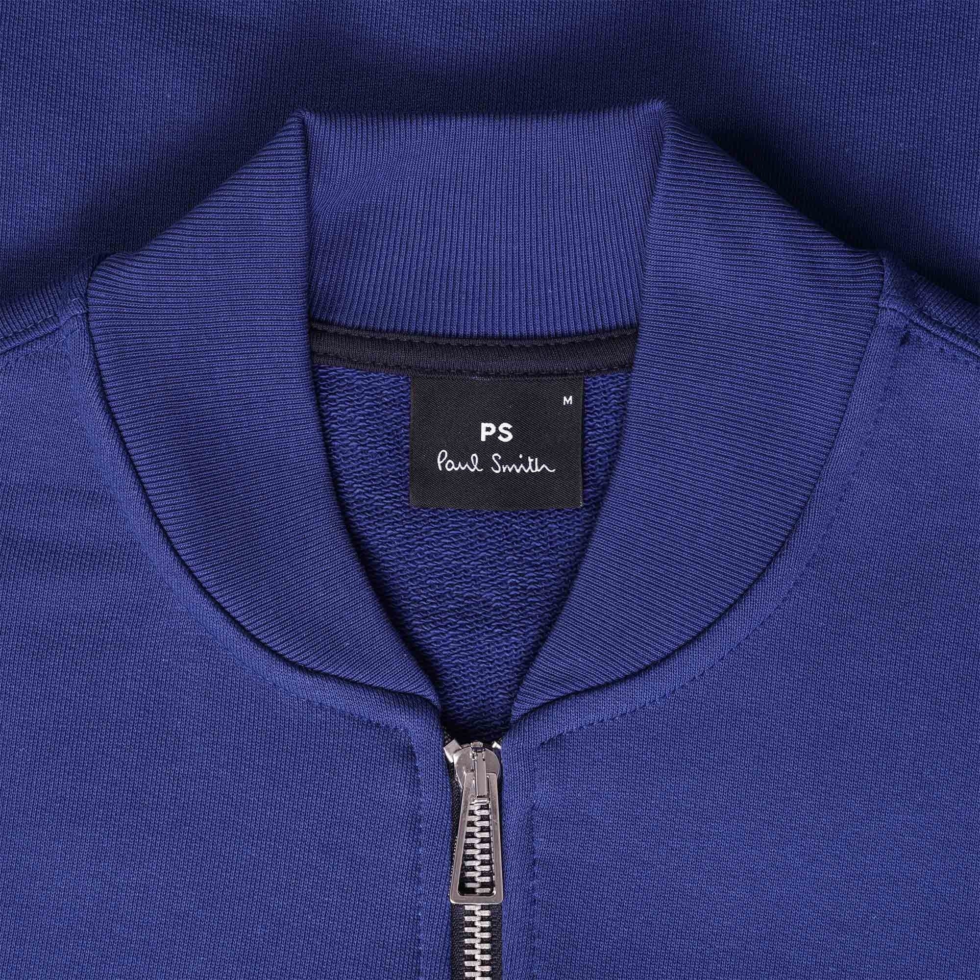 Paul Smith Zebra Logo Bomber Jacket - Blue
