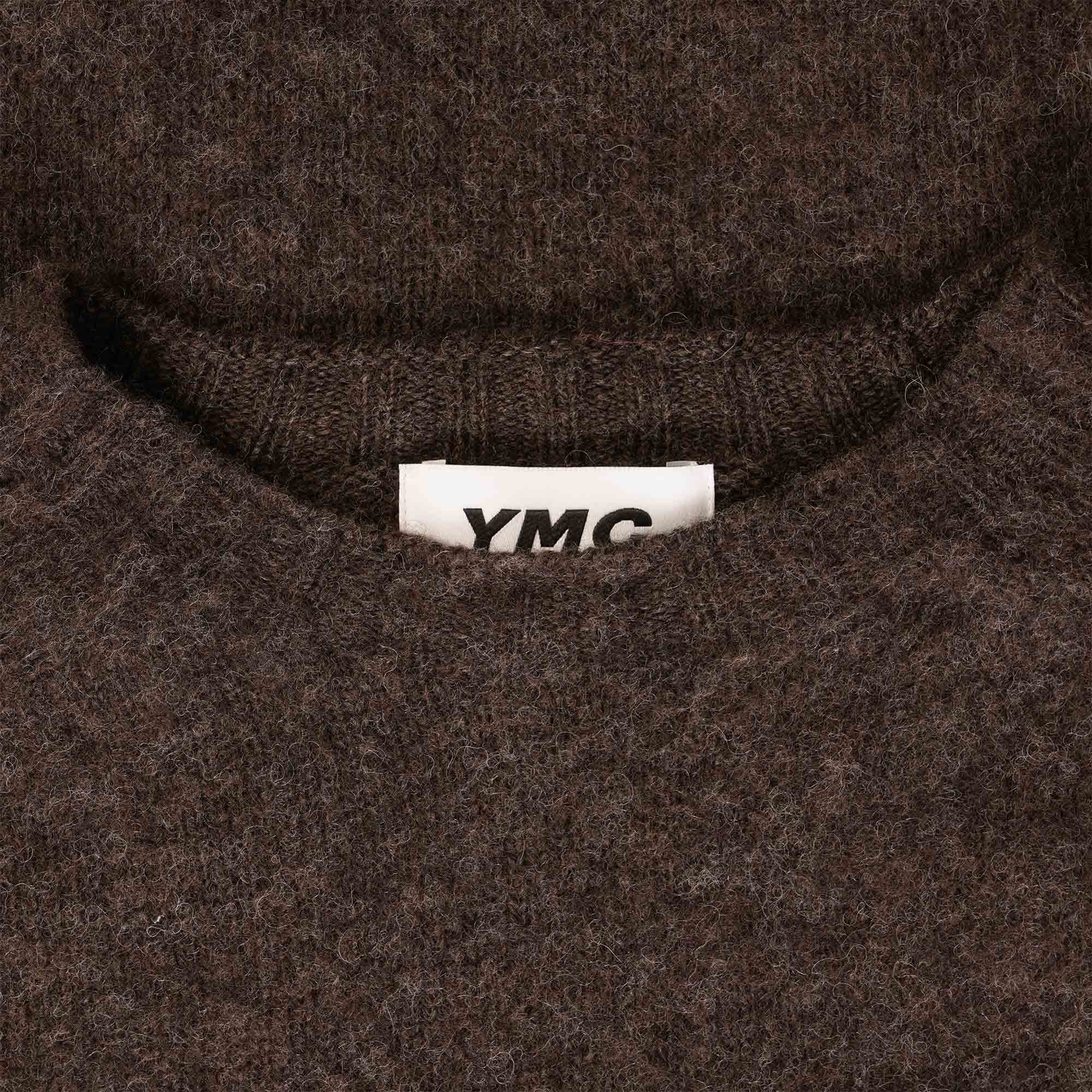 YMC Suedehead Crew Neck Jumper - Brown