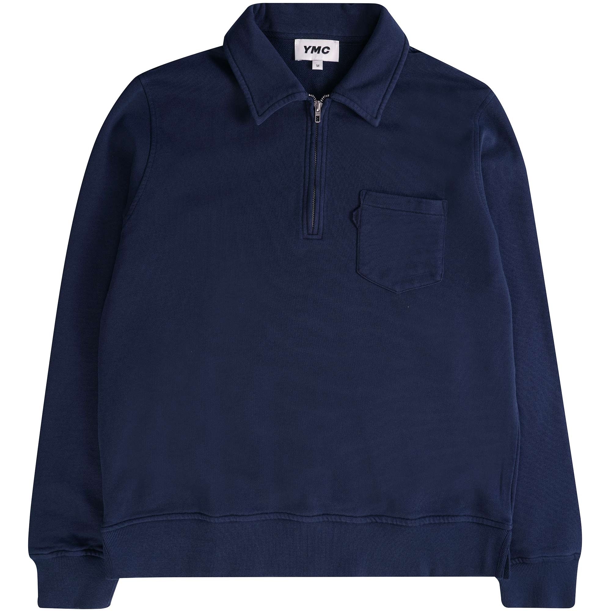 YMC Sugden Loopback Sweatshirt - Navy