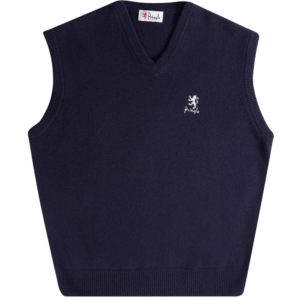 V Neck Sleeveless Jumper - Navy