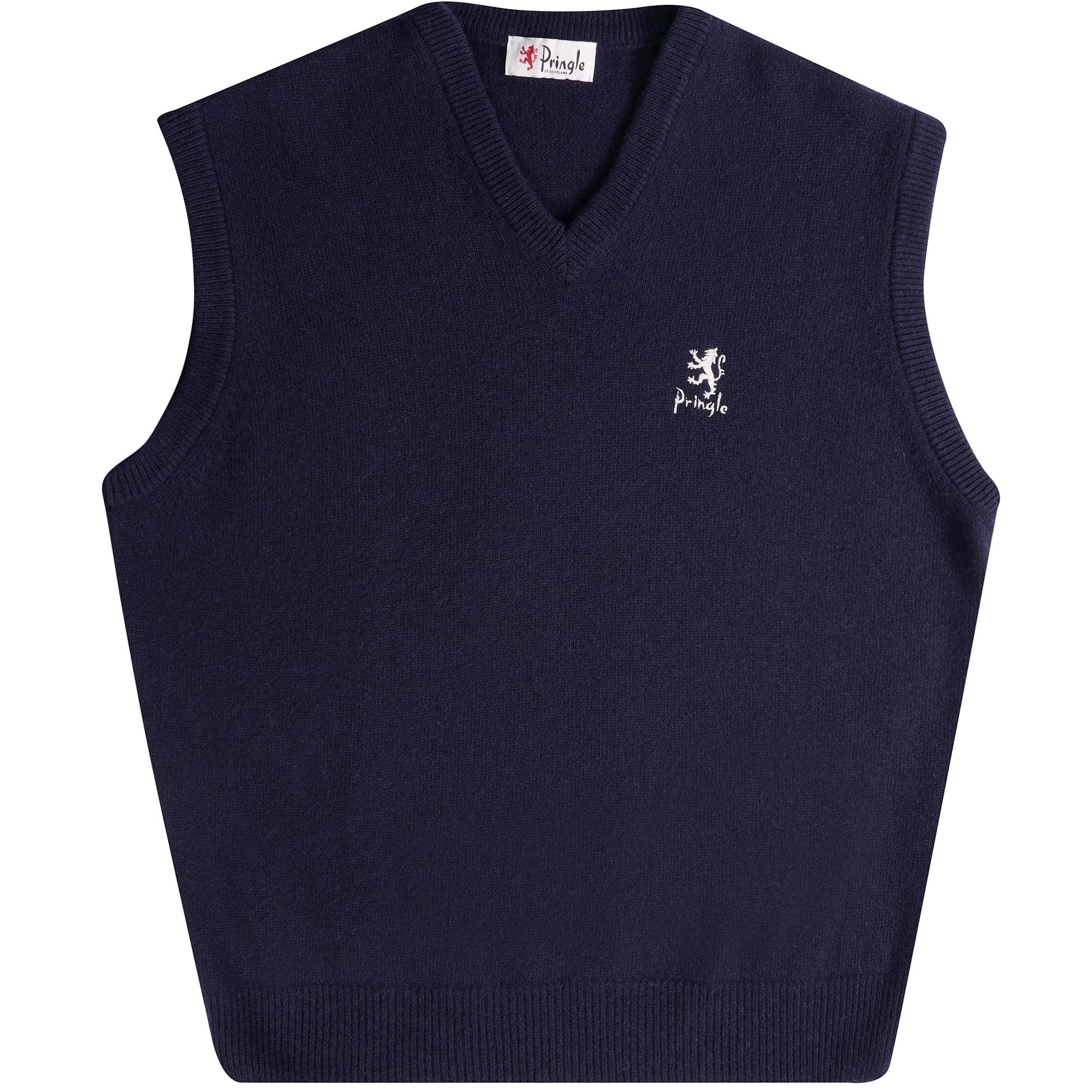 V Neck Sleeveless Jumper - Navy