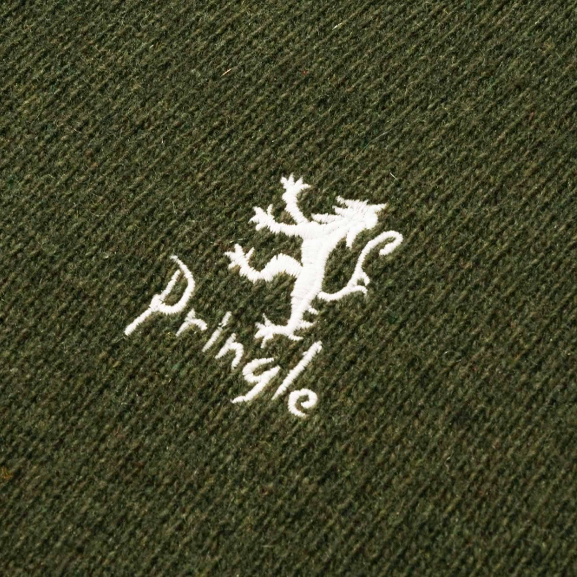 Pringle of Scotland V Neck Archive Lambswool Blend Jumper - Pine Tree