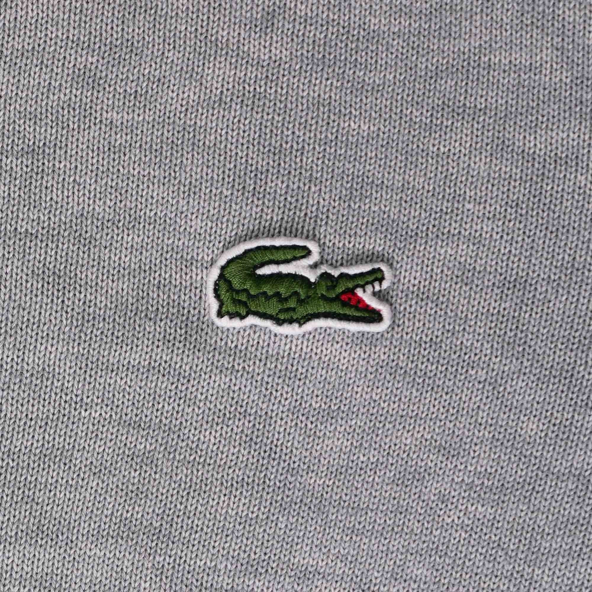 Lacoste Organic Cotton Crew Neck Sweater - Grey