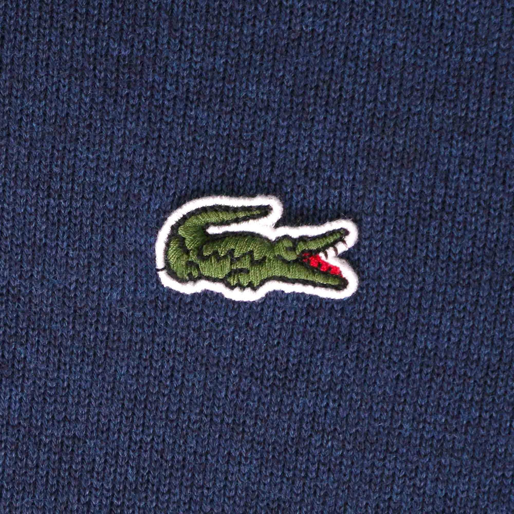 Lacoste Organic Cotton Crew Neck Sweater - Blue