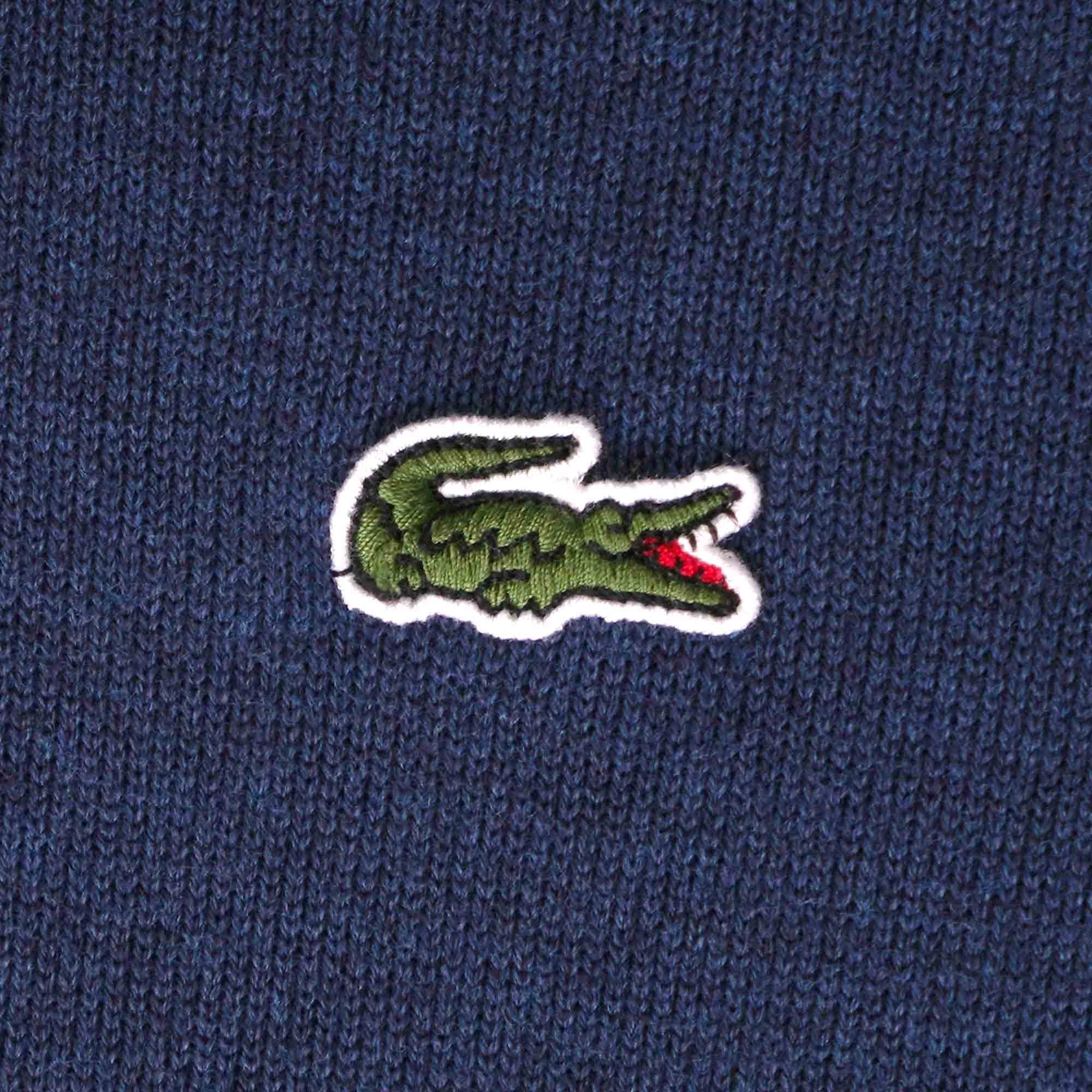 Lacoste Organic Cotton Crew Neck Sweater - Blue