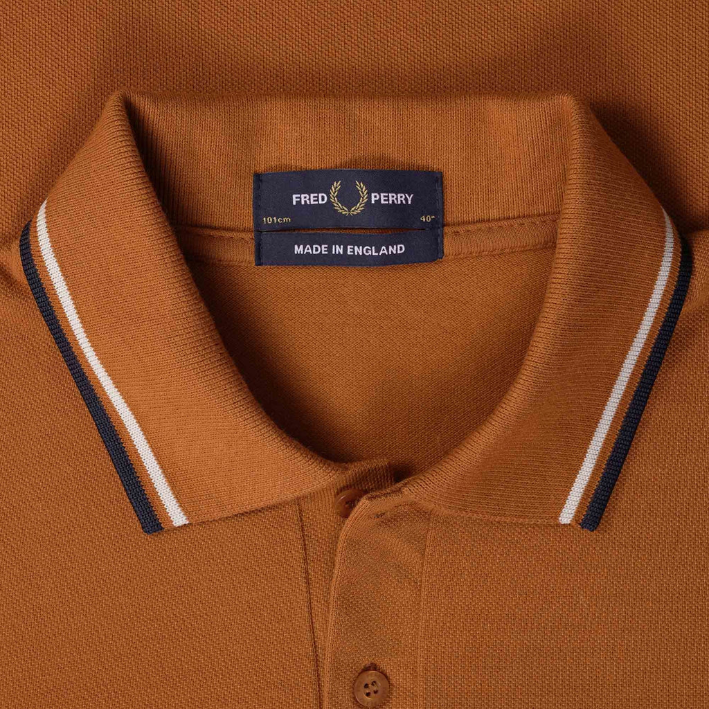 Fred Perry Reissues M12 Twin Tipped Polo Shirt - Nut Flake
