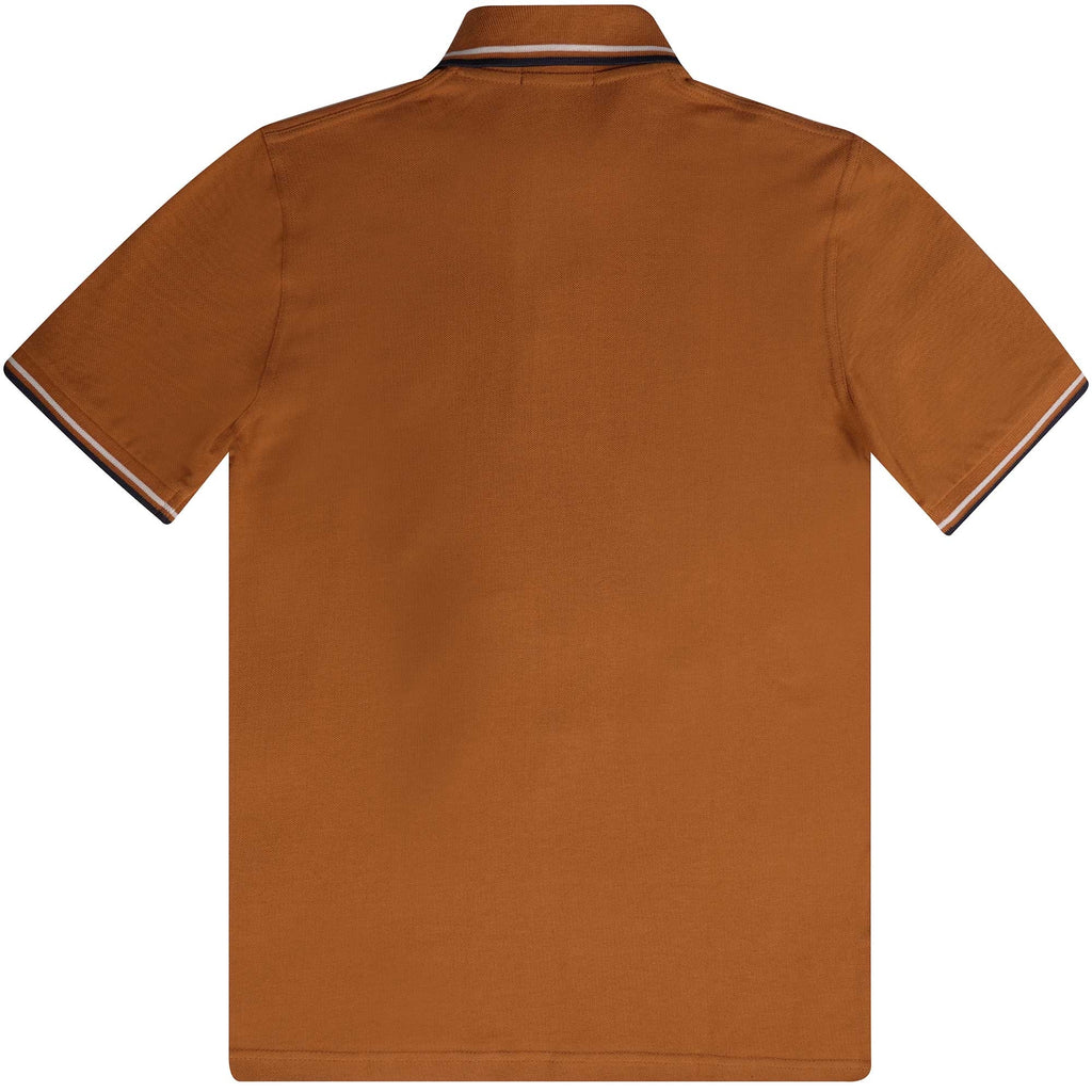 Fred Perry Reissues M12 Twin Tipped Polo Shirt - Nut Flake