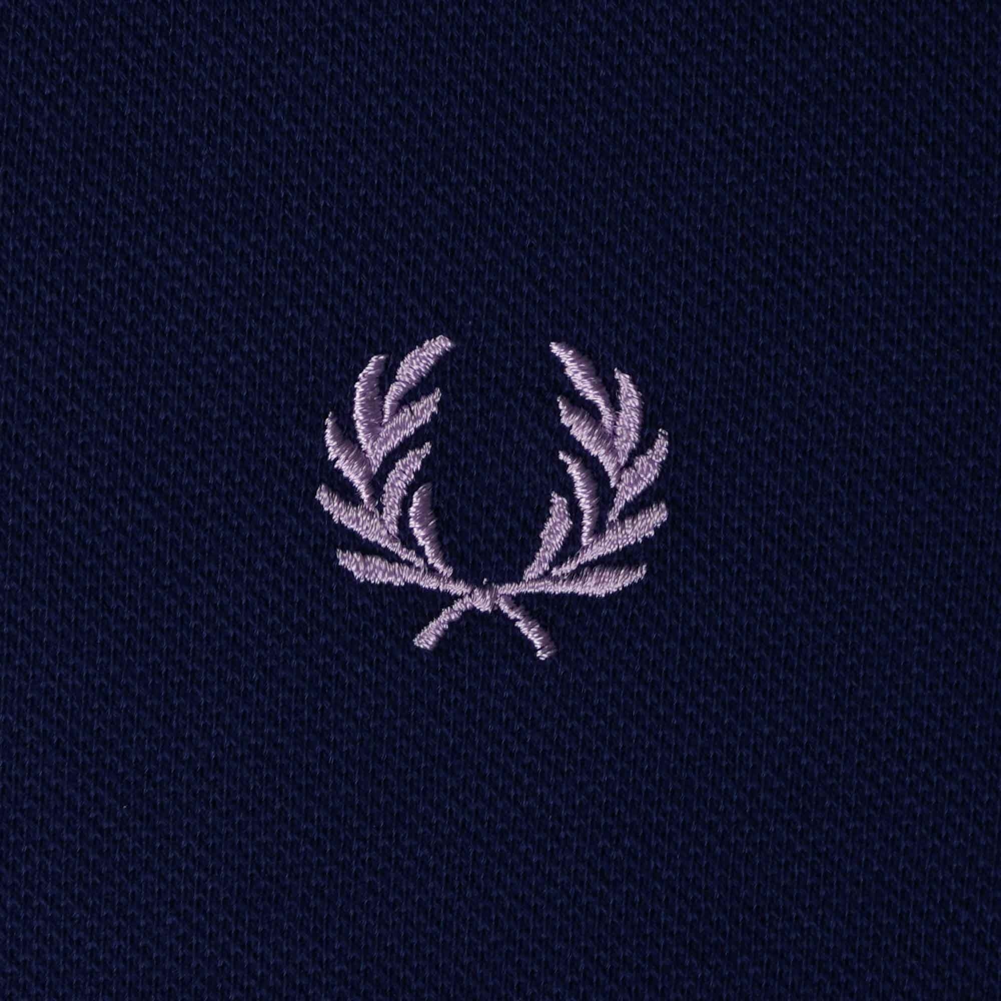 Fred Perry M4 Bomber Collar Polo Shirt - French Navy