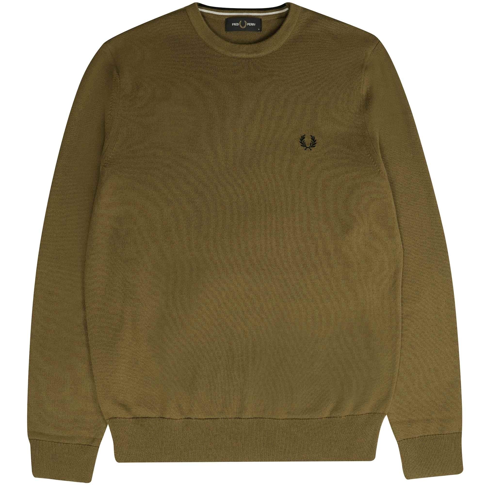 Fred Perry Classic Crew Neck Jumper - Shaded Stone