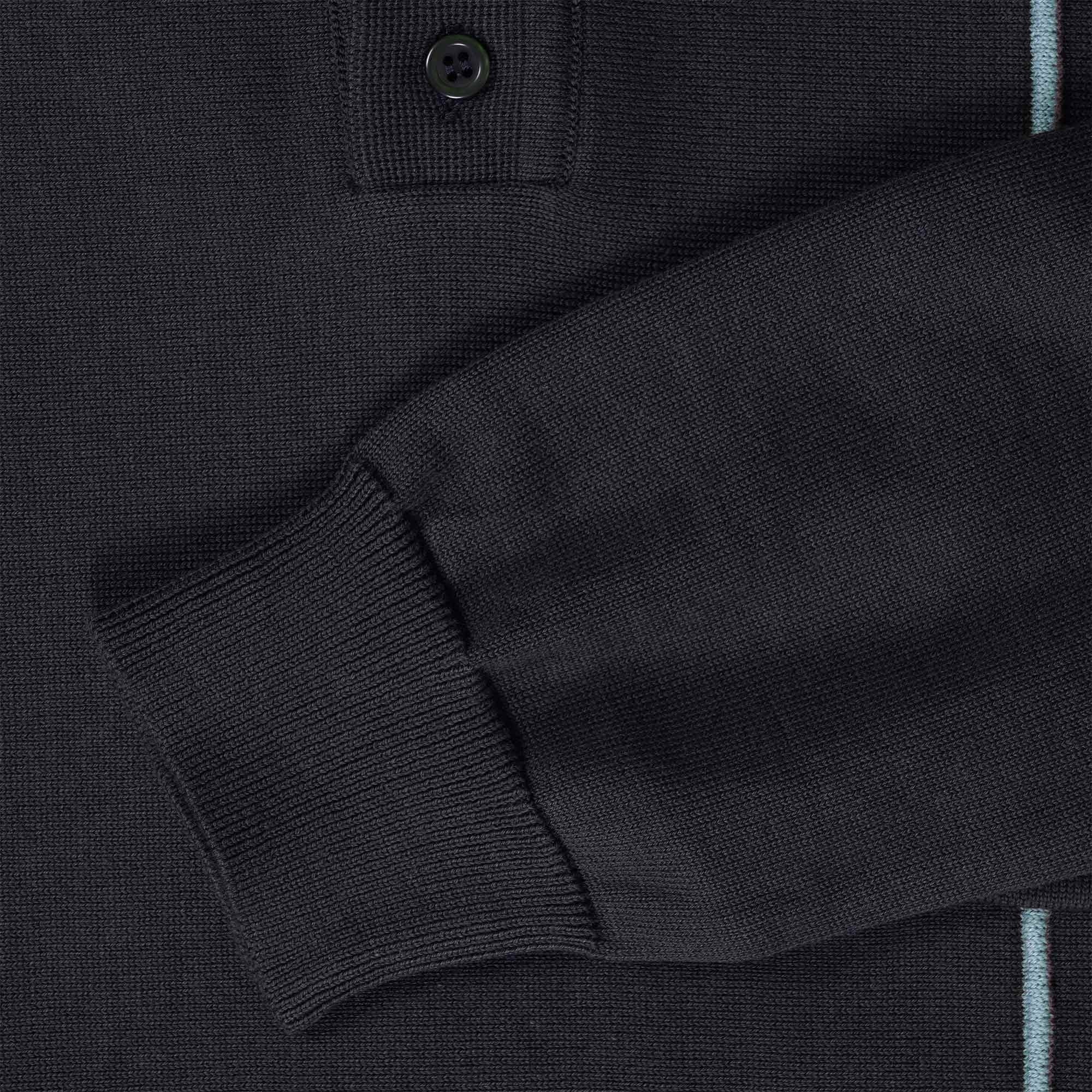 Far Afield Alfaro Long Sleeve Polo - Stargazer