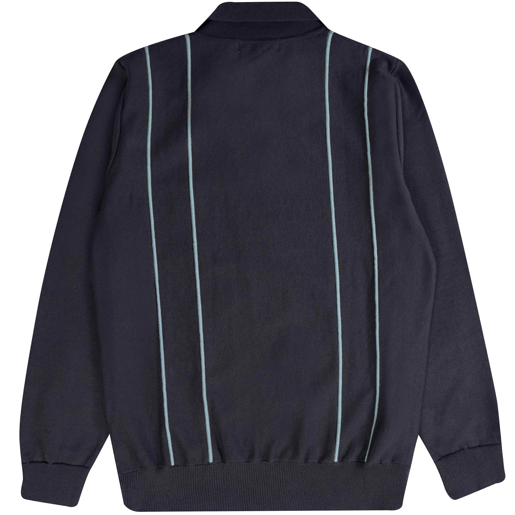 Far Afield Alfaro Long Sleeve Polo - Stargazer