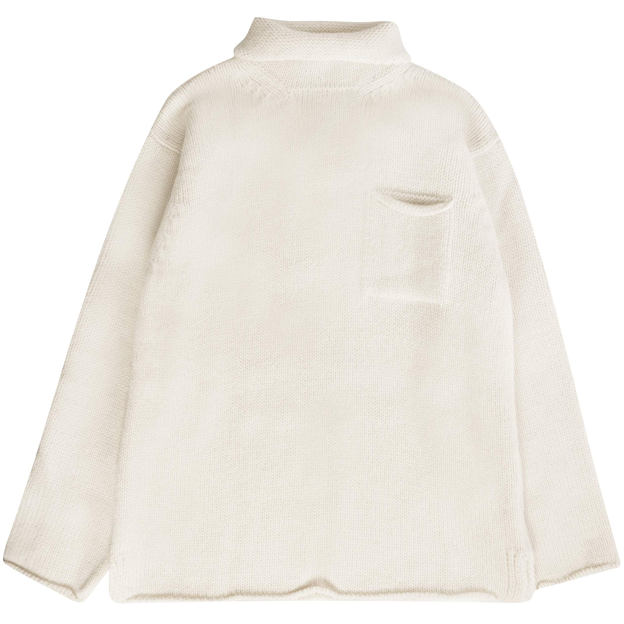 Nigel Cabourn Wool Roll Neck Jumper - Natural