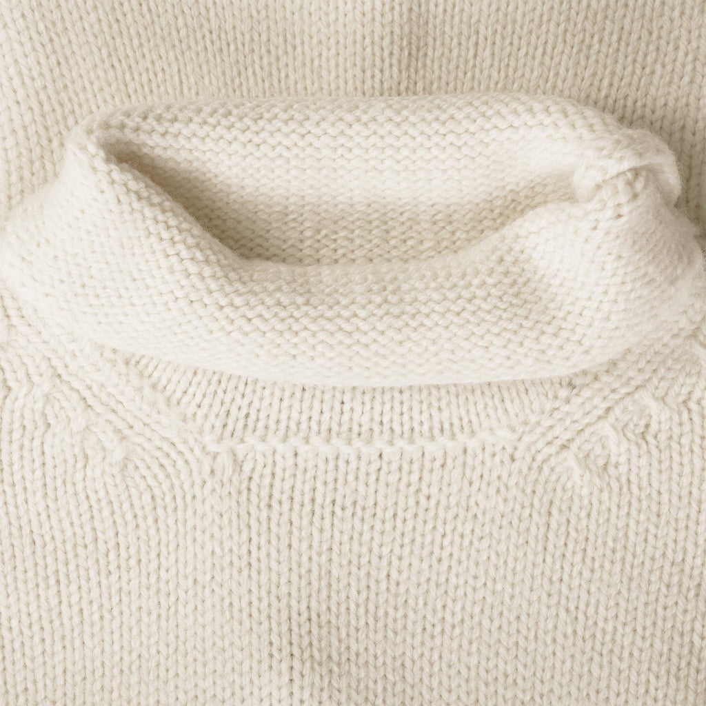 Nigel Cabourn Wool Roll Neck Jumper - Natural
