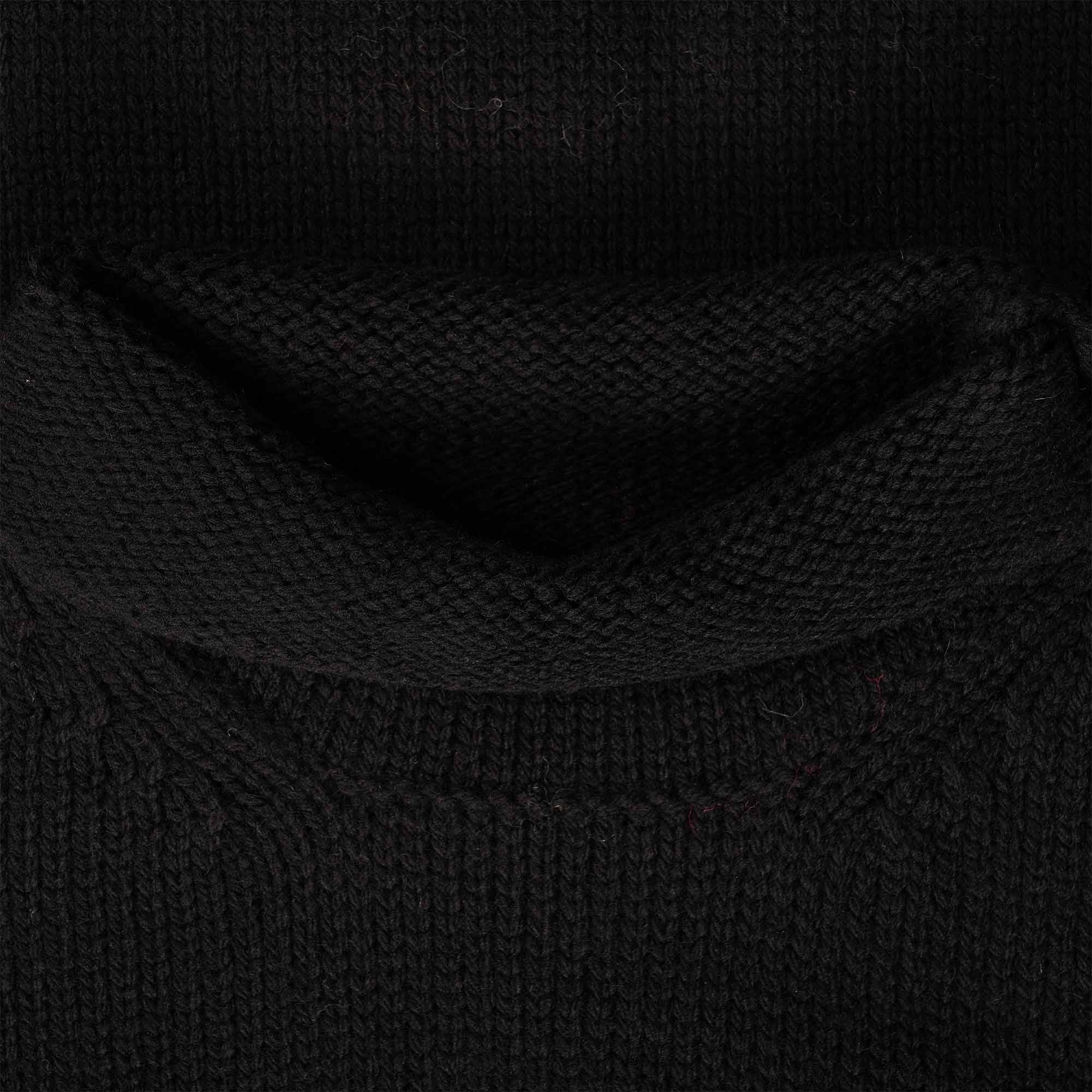Nigel Cabourn Wool Roll Neck Jumper - Black