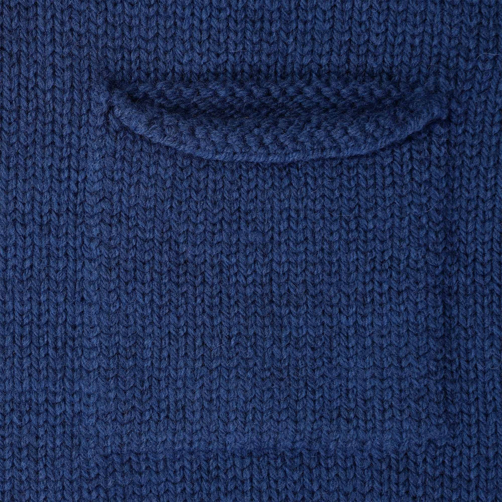 Nigel Cabourn Wool Roll Neck Jumper - Denim