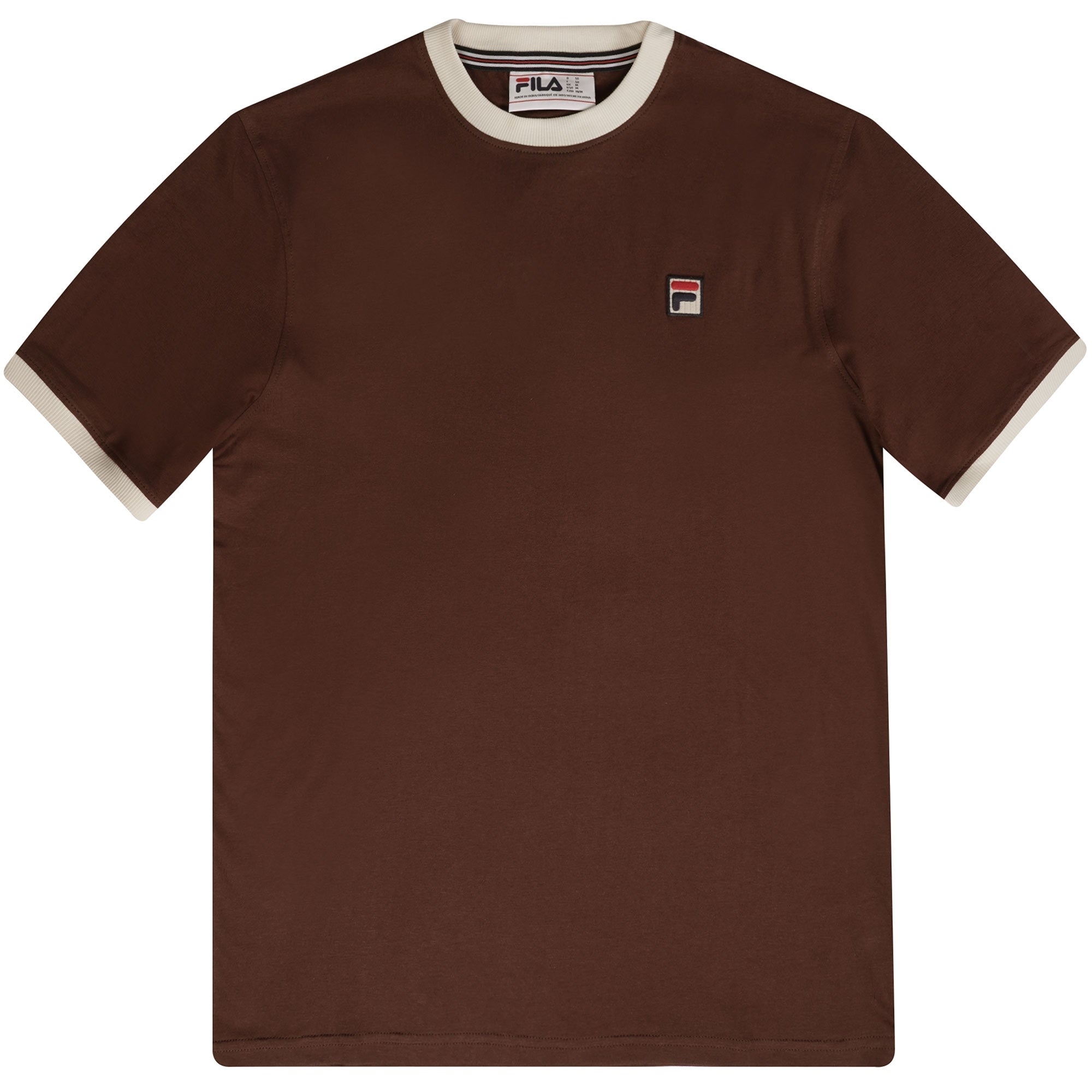 Fila Vintage Marconi Ringer T-Shirt - Brown Stone