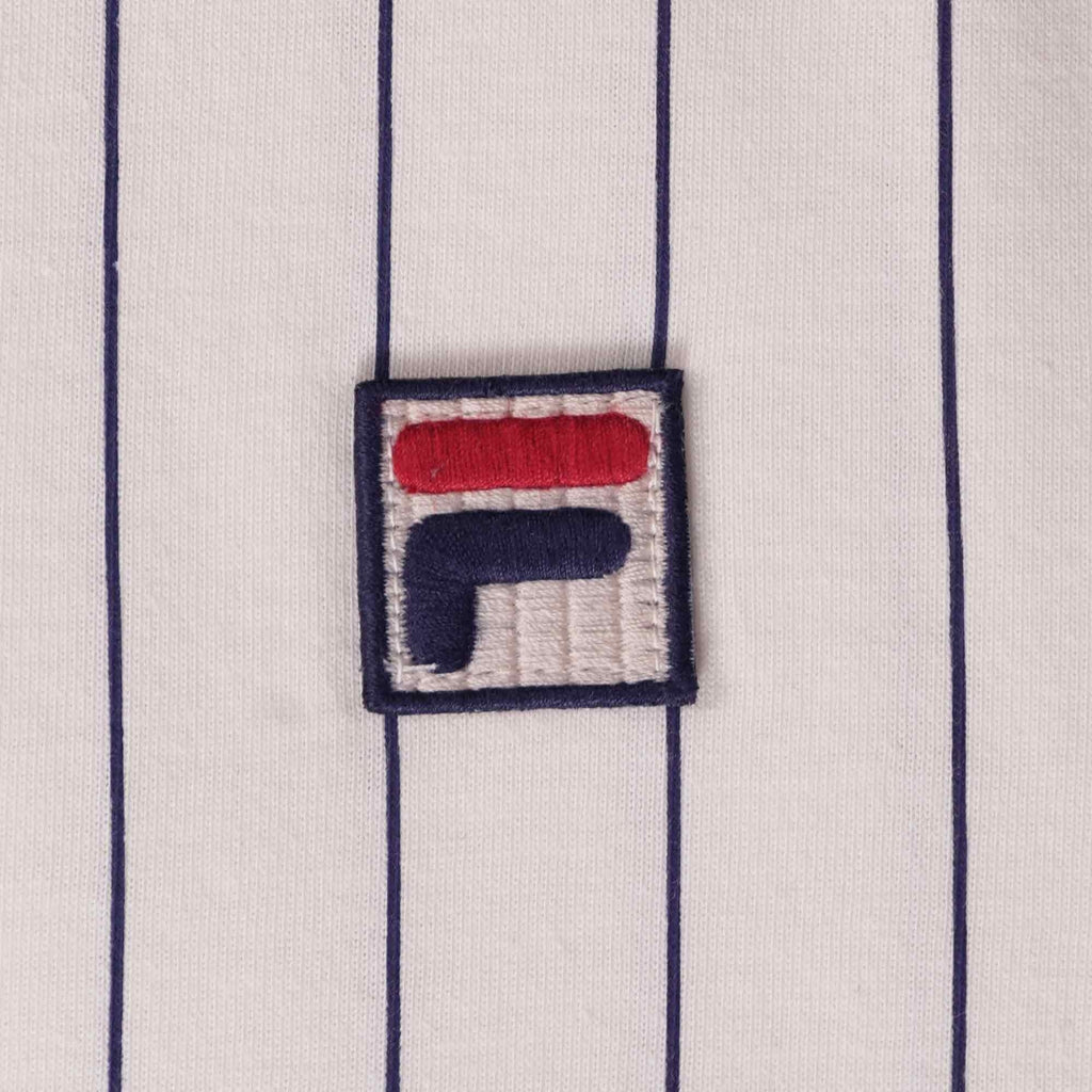 Fila Vintage BB1 Striped Polo Shirt - Egret