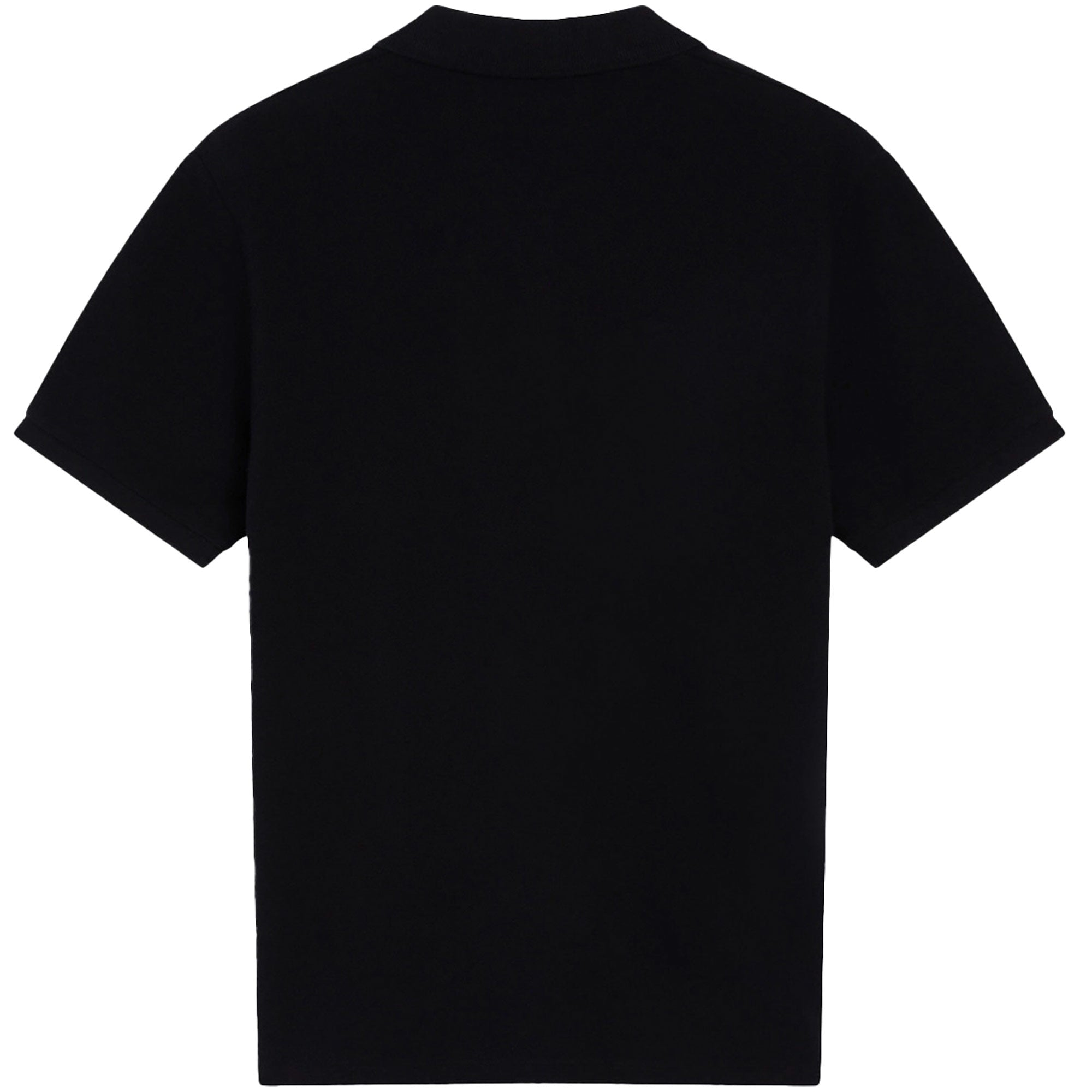 Maison Kitsune Fox Head Patch Polo Shirt - Black