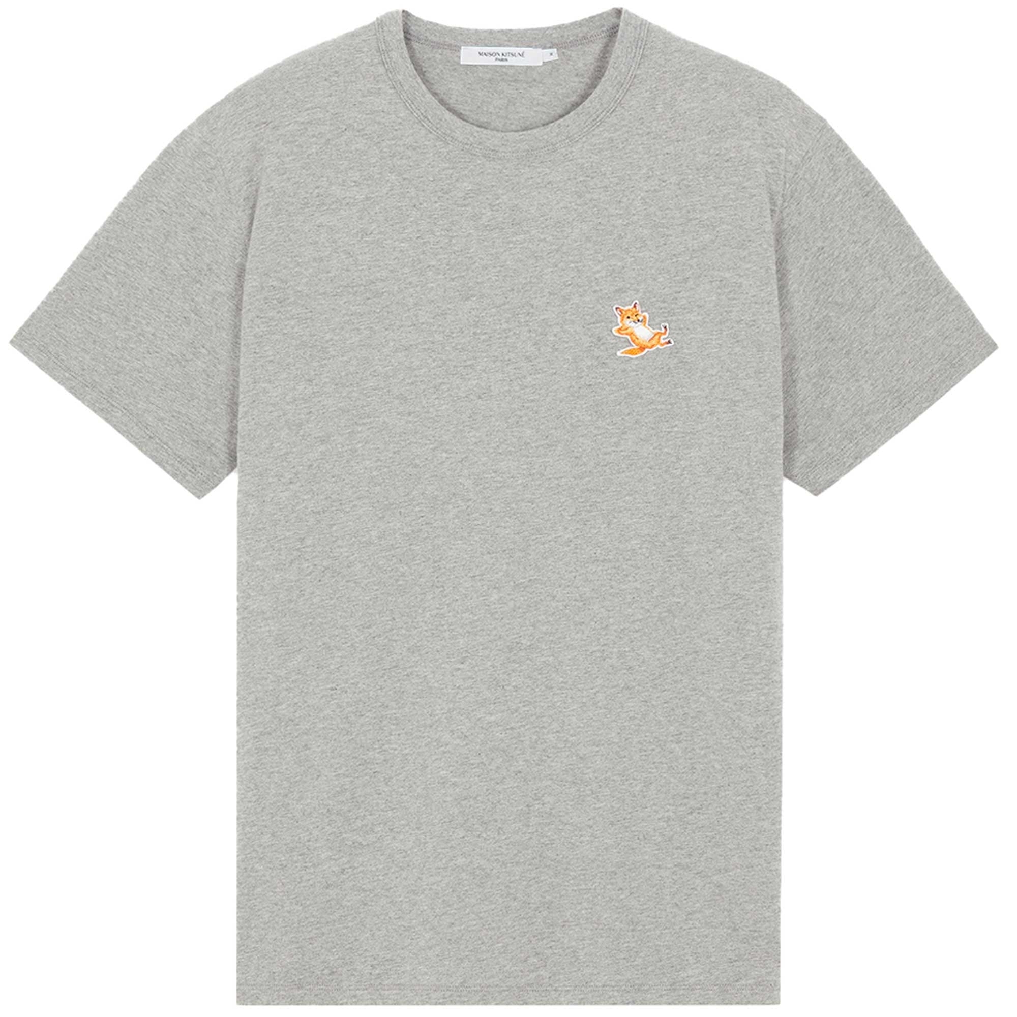 Maison Kitsune Chillax Fox Patch Classic T-Shirt - Grey