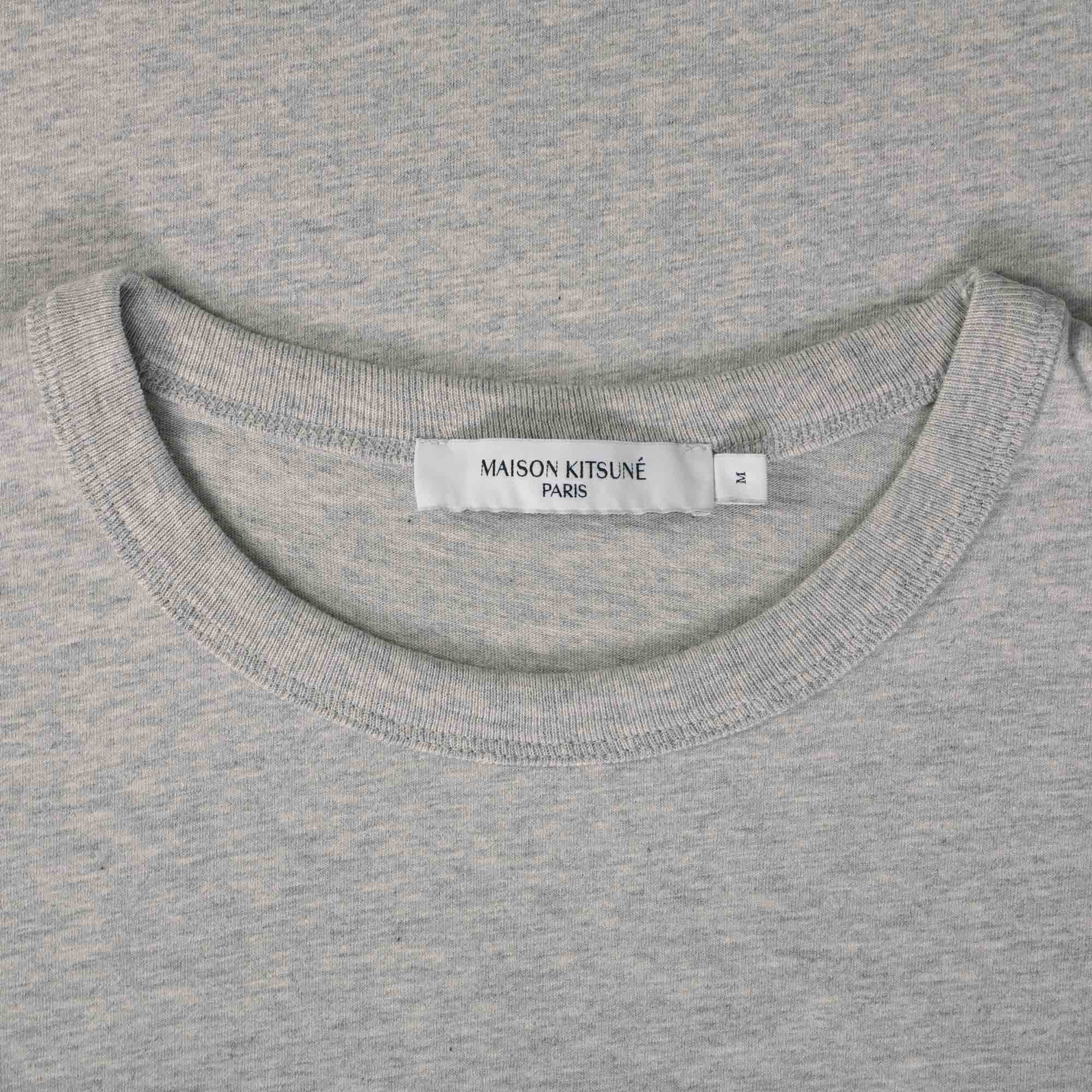 Maison Kitsune Chillax Fox Patch Classic T-Shirt - Grey