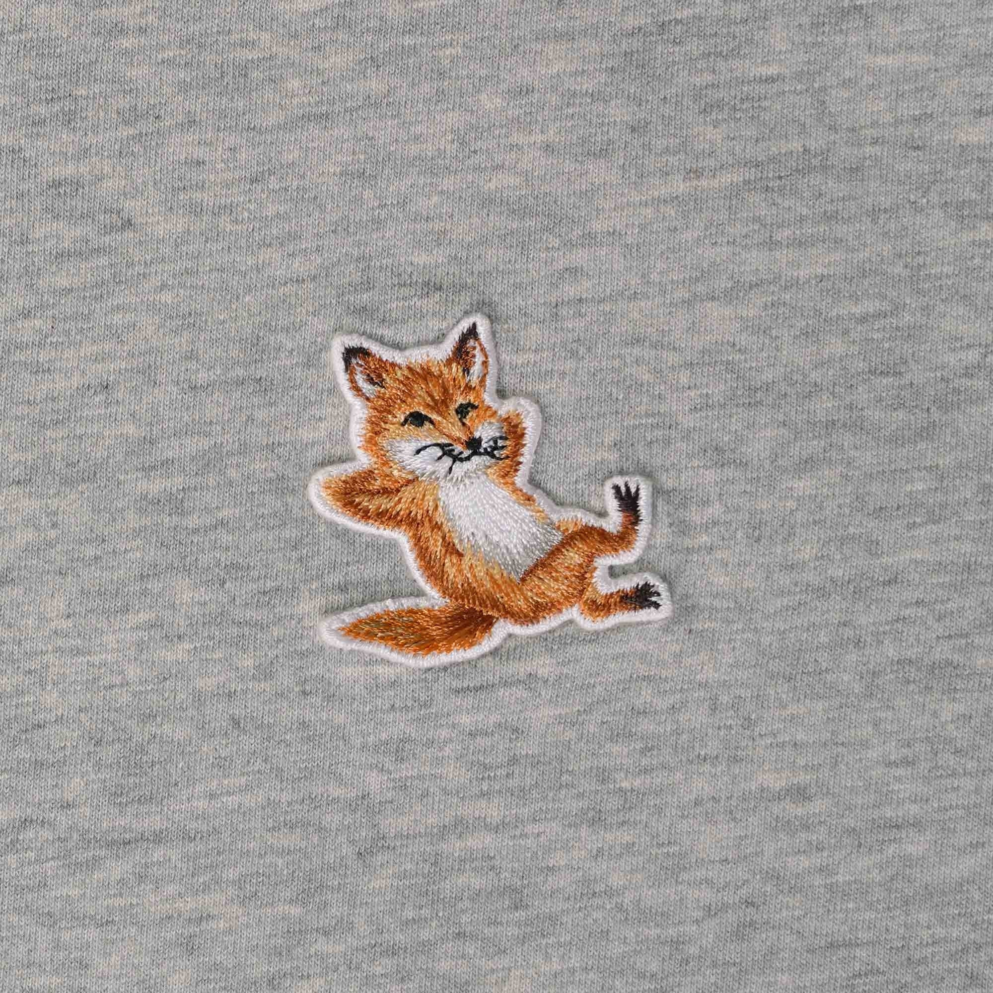 Maison Kitsune Chillax Fox Patch Classic T-Shirt - Grey