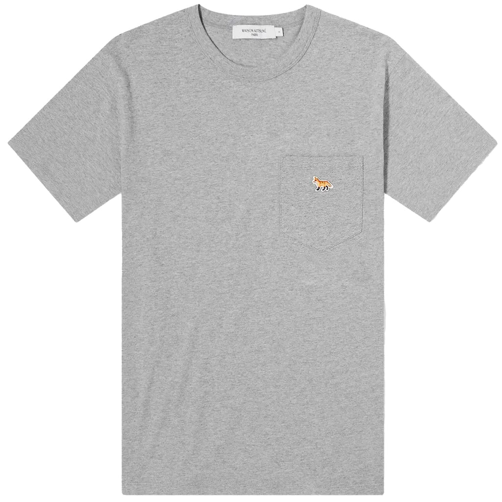 Maison Kitsune Baby Fox Patch Pocket T-Shirt - Grey