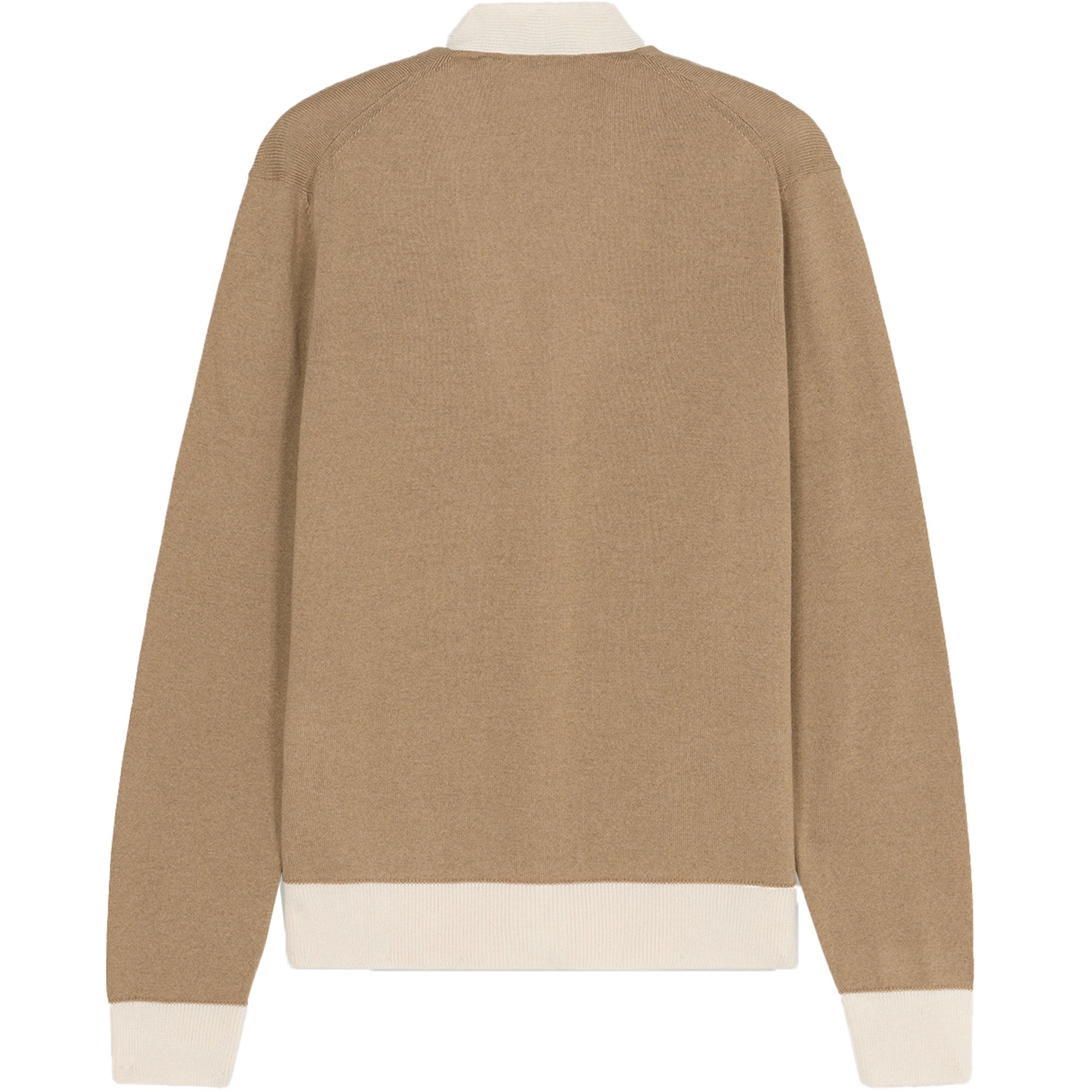 Maison Kitsune Baby Fox Patch Bi-Colour Classic Cardigan - Beige