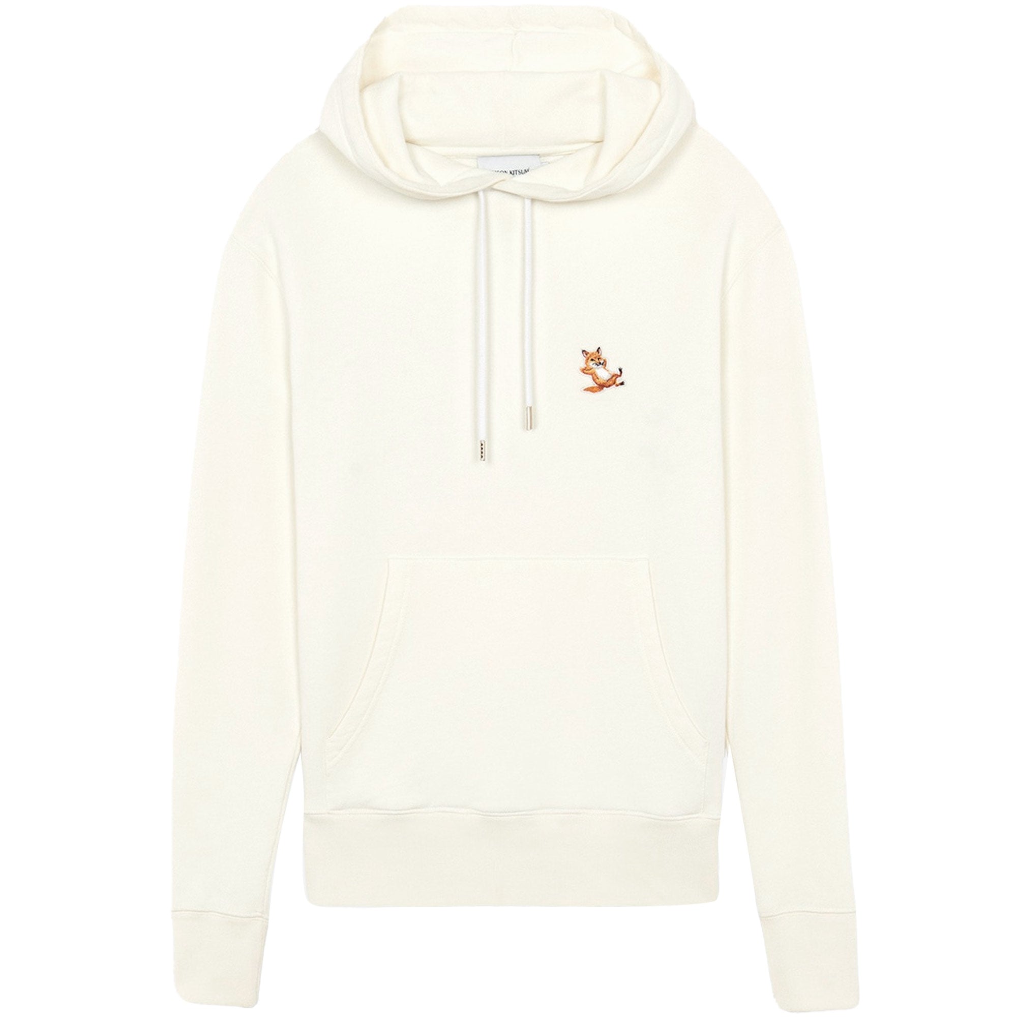 Maison Kitsune Chillax Fox Patch Classic Hoodie - Ecru