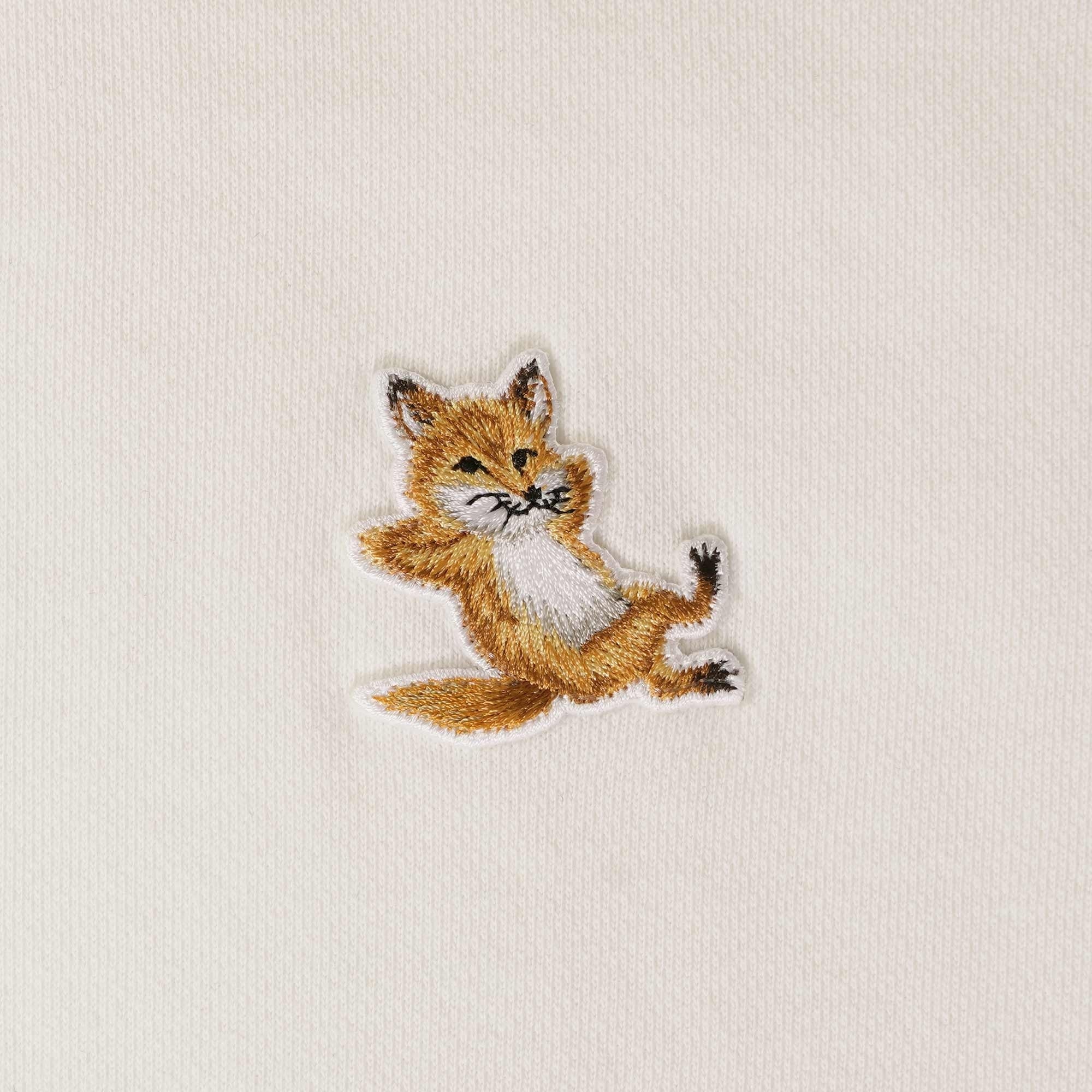 Maison Kitsune Chillax Fox Patch Classic Hoodie - Ecru