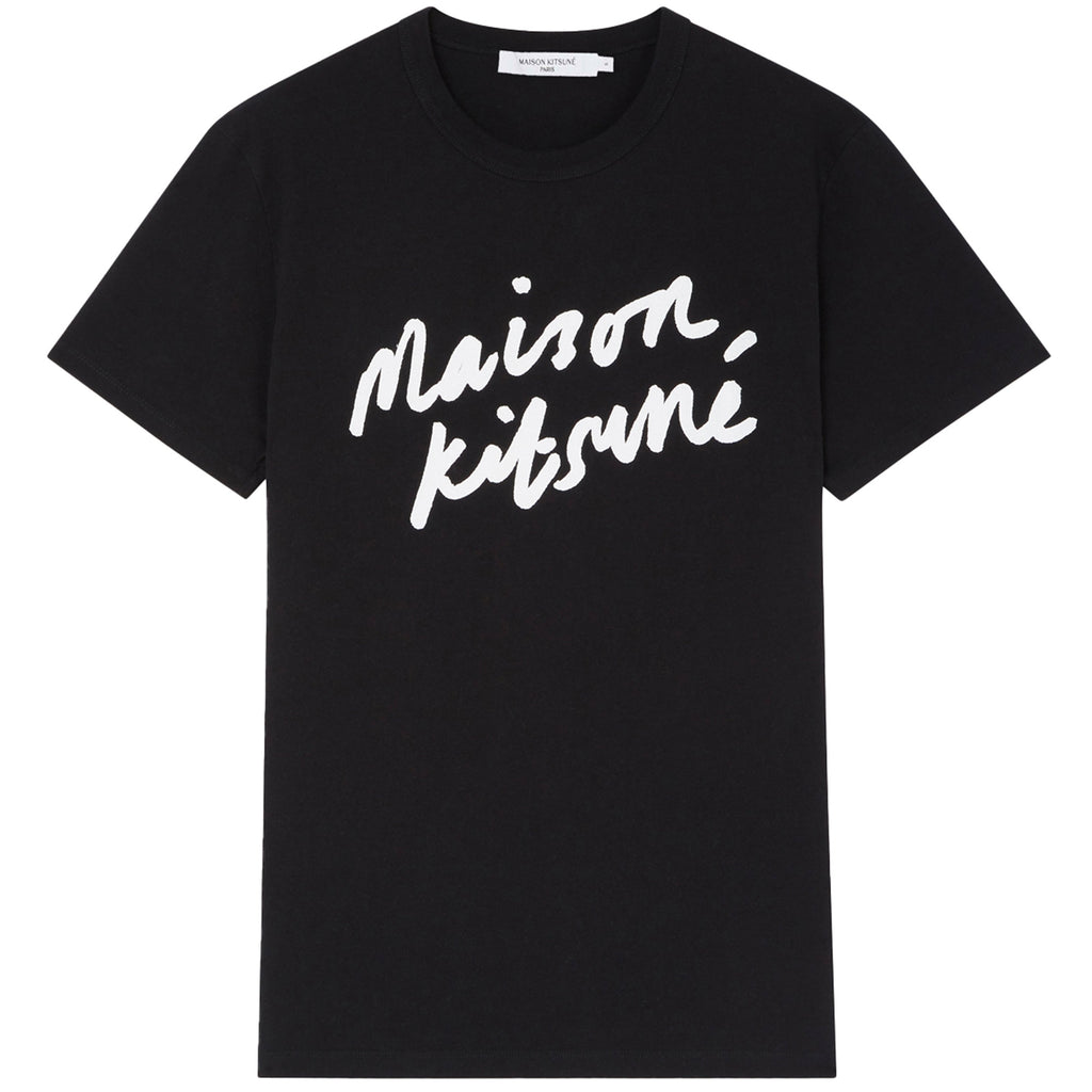 Maison Kitsune Handwriting Classic T-Shirt - Black