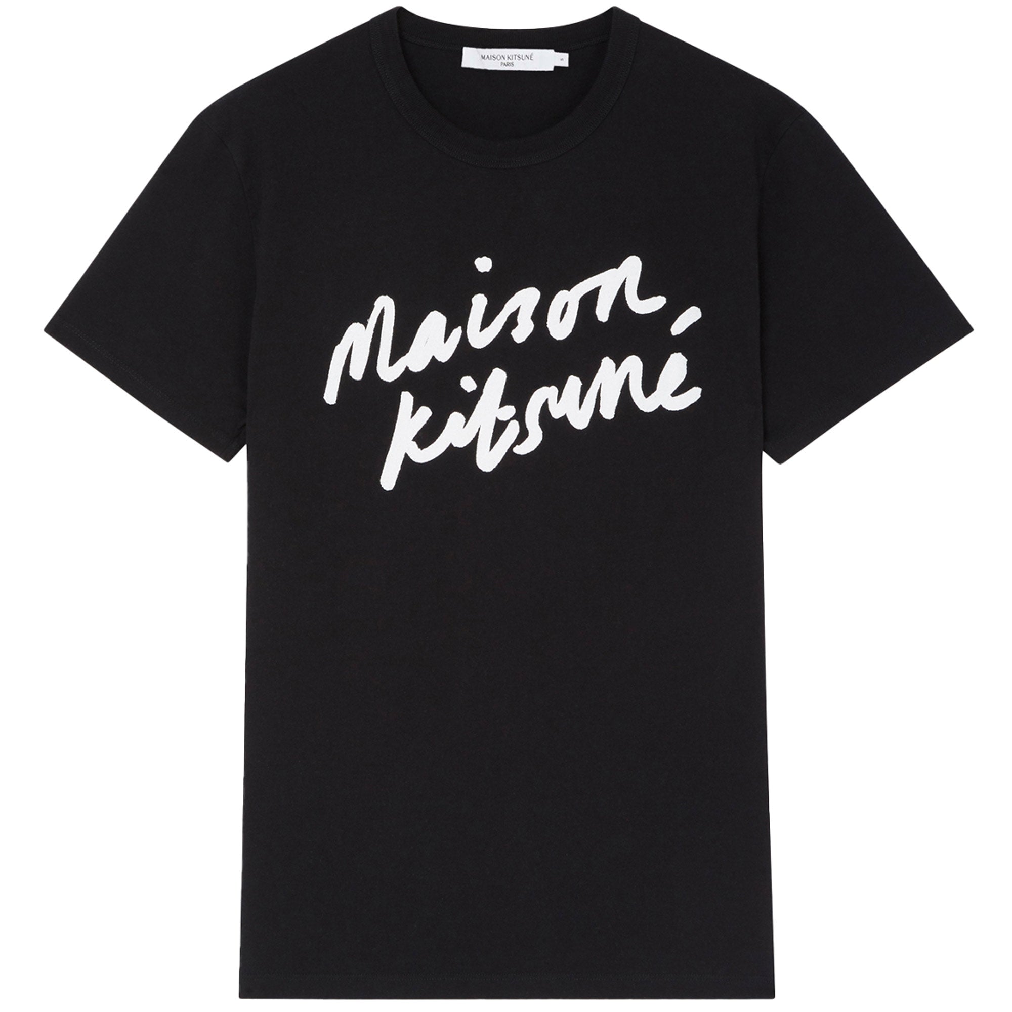 Maison Kitsune Handwriting Classic T-Shirt - Black