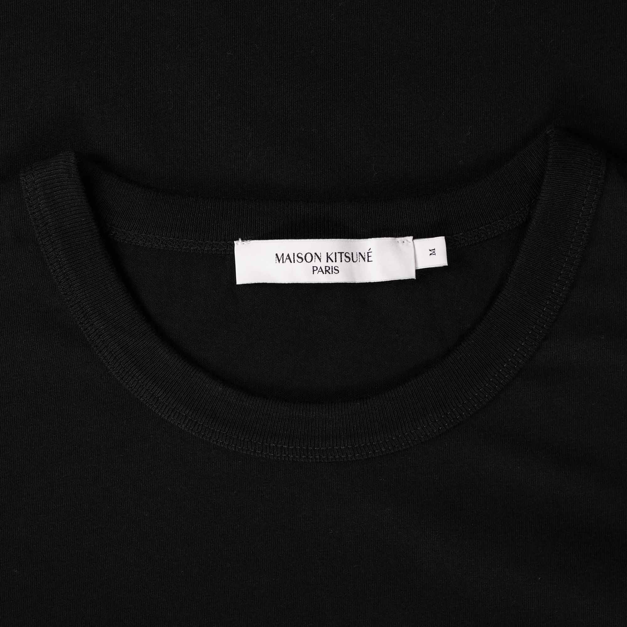 Maison Kitsune Handwriting Classic T-Shirt - Black