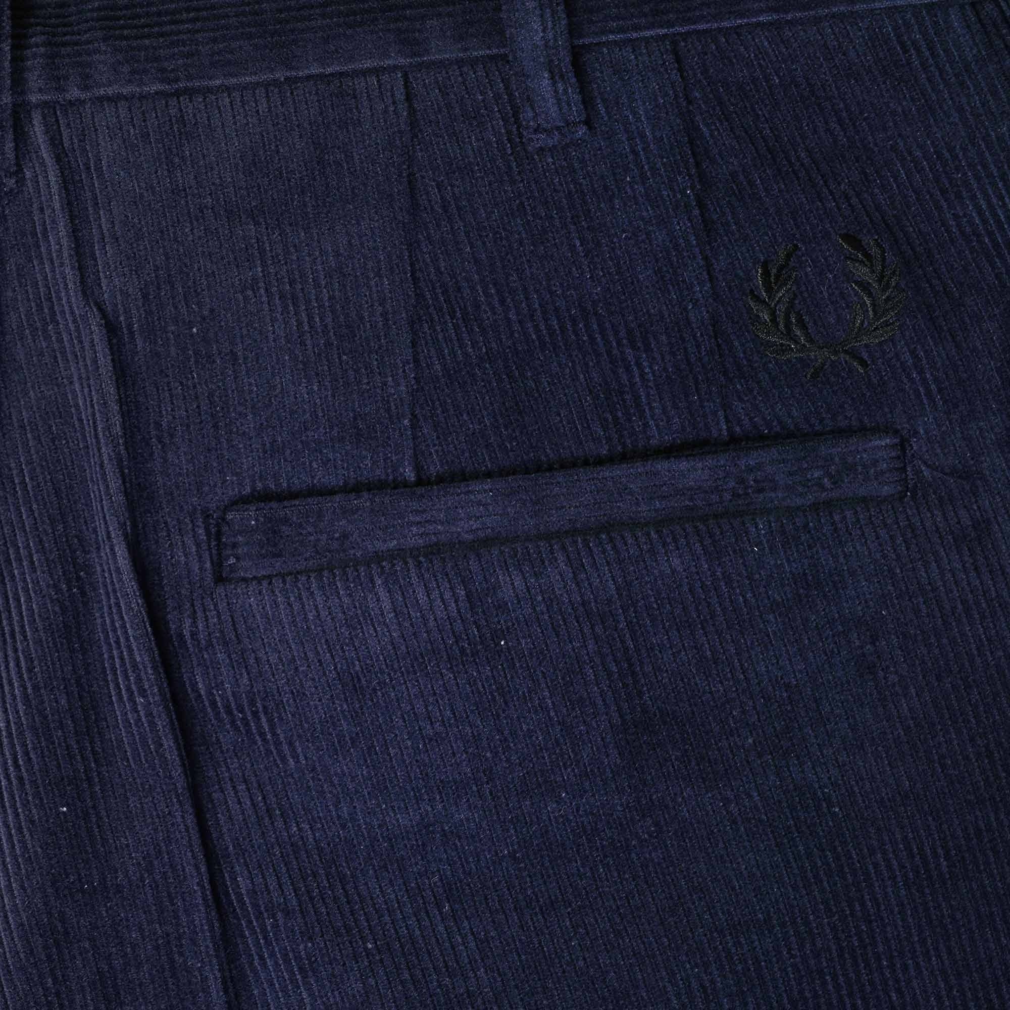 Fred Perry Crop Corduroy Trouser - Shaded Navy