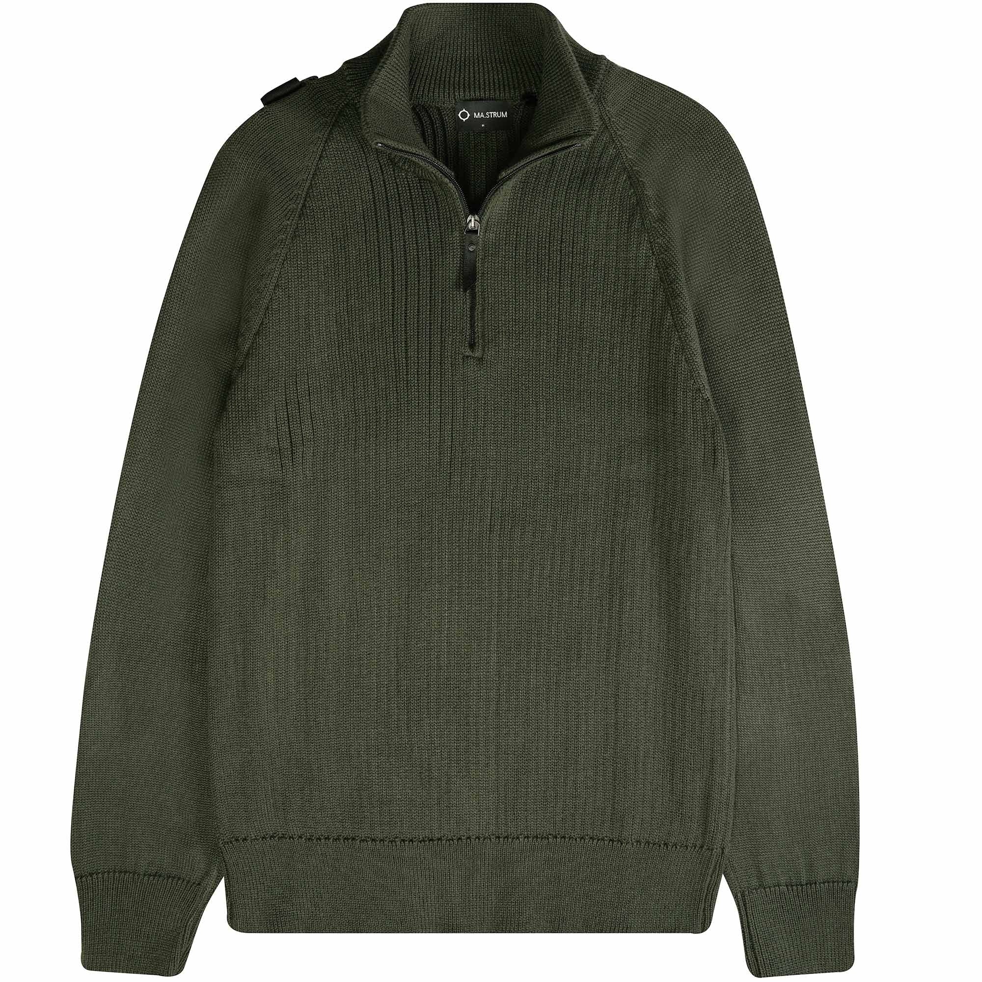 Ma Strum Quarter Zip Knit - Oil Slick