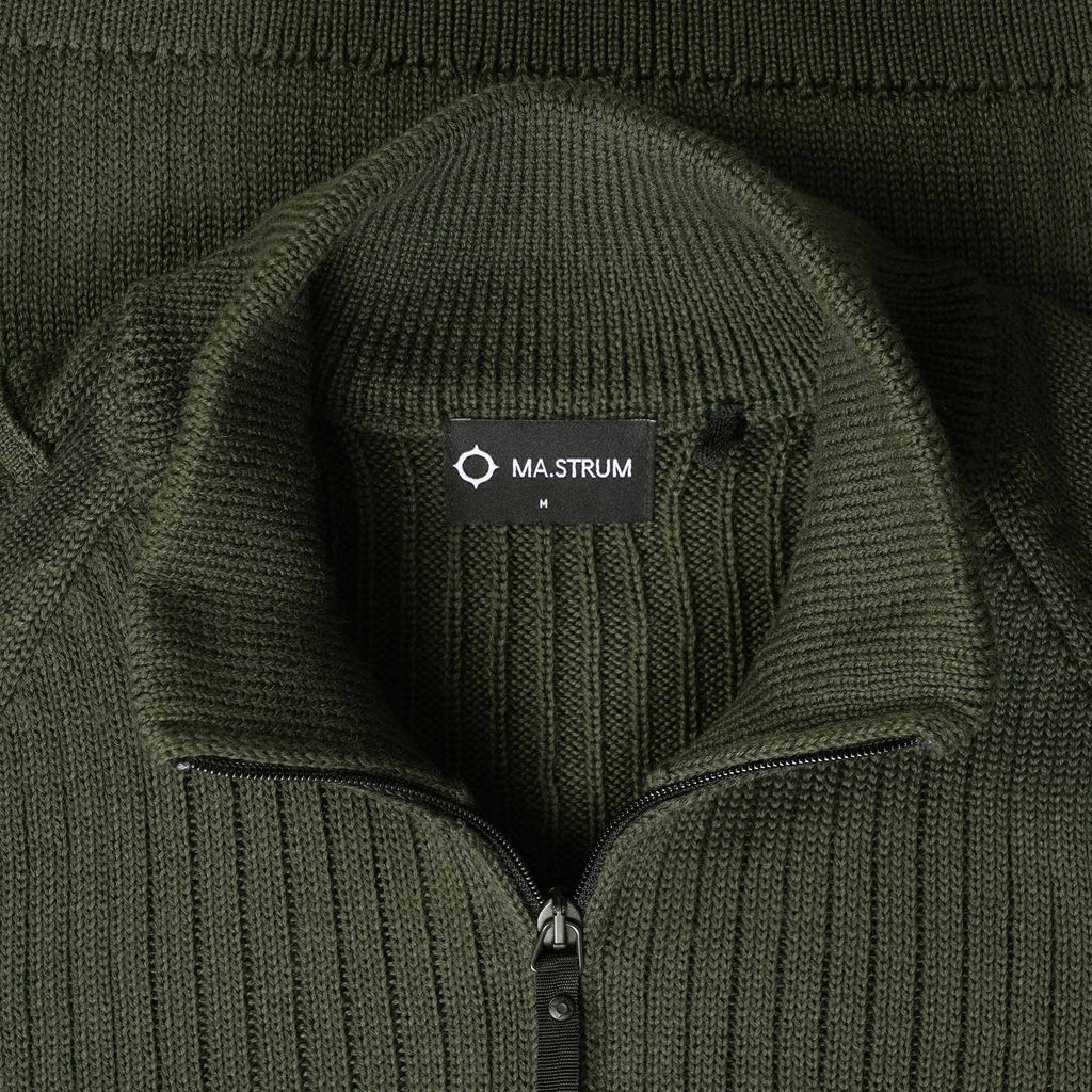 Ma Strum Quarter Zip Knit - Oil Slick
