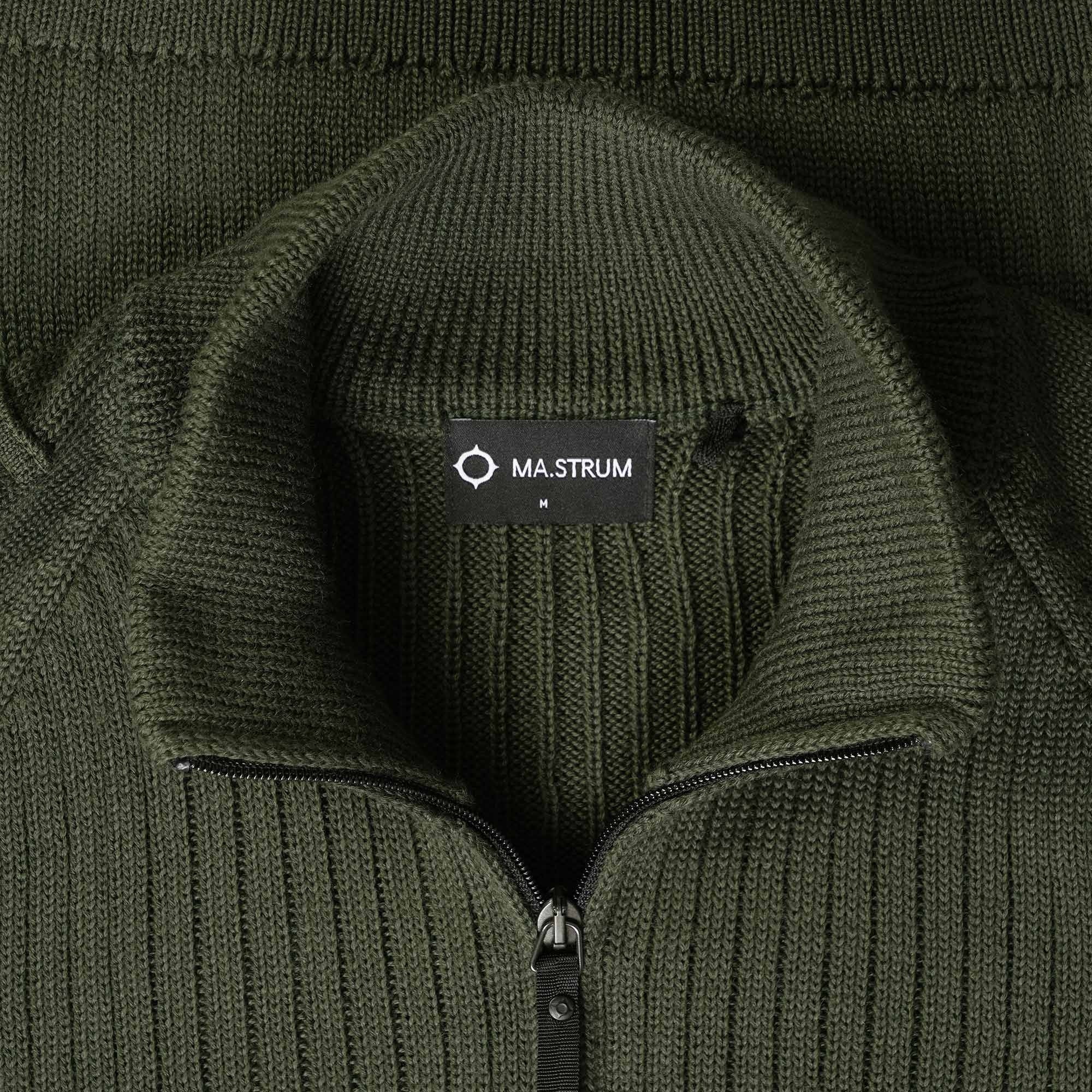 Ma Strum Quarter Zip Knit - Oil Slick