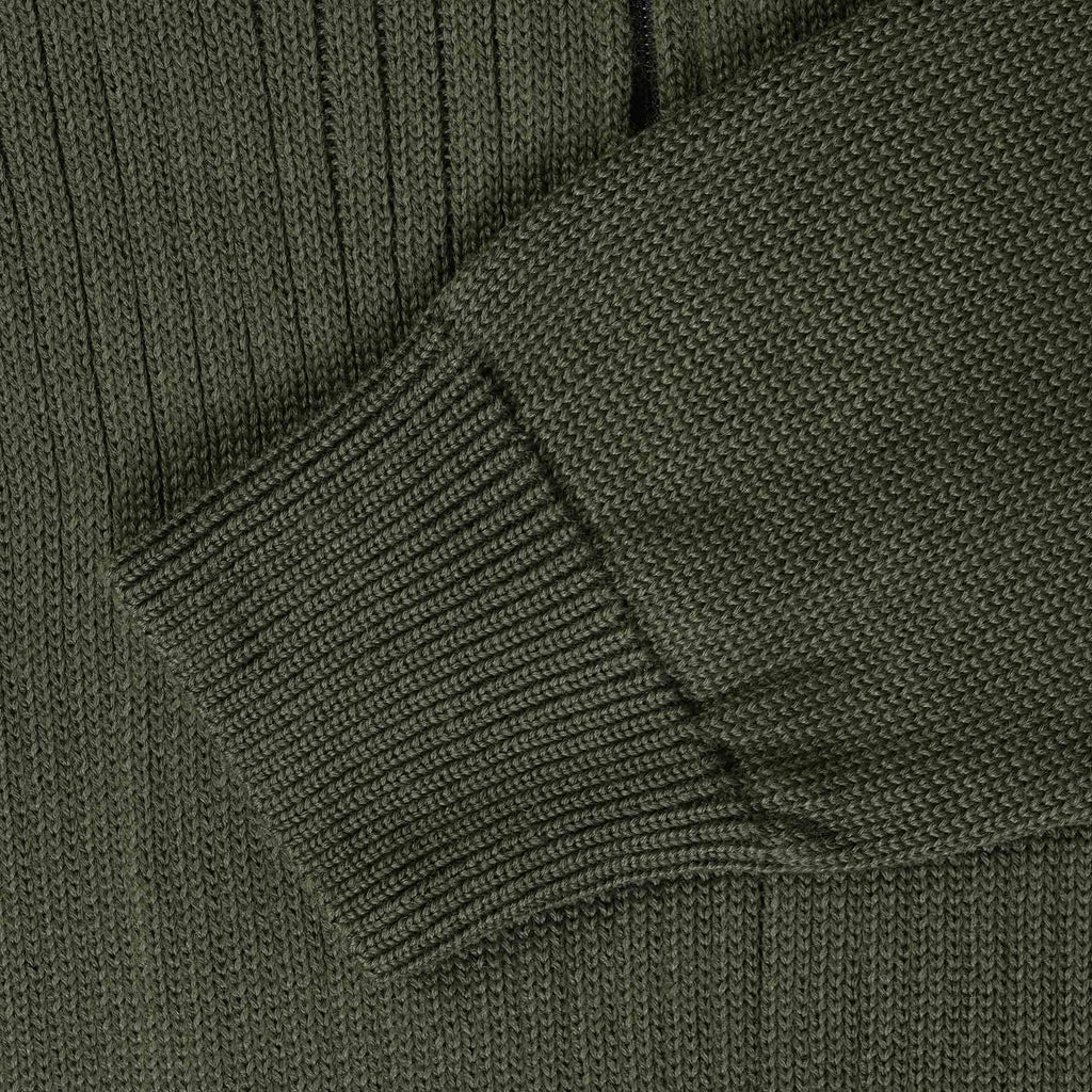 Ma Strum Quarter Zip Knit - Oil Slick