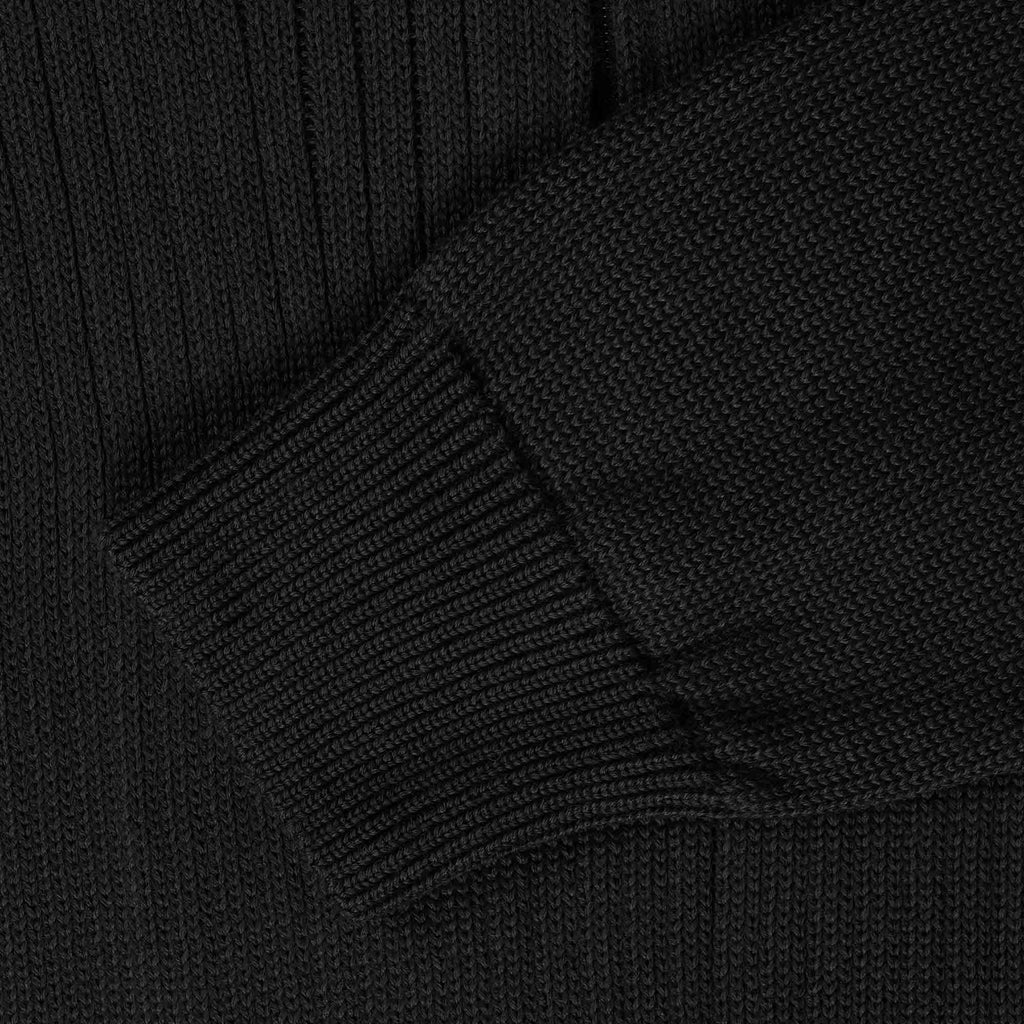 Ma Strum Quarter Zip Knit - Jet Black