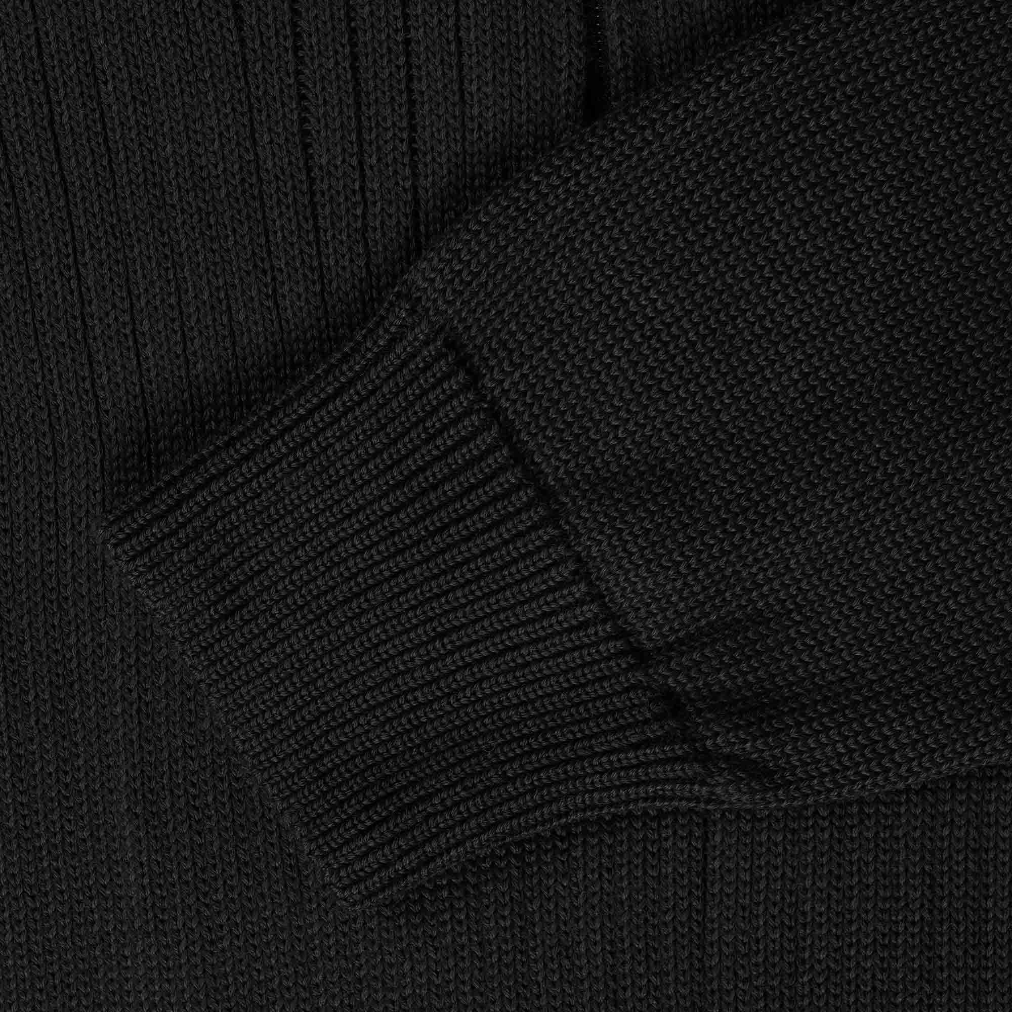 Ma Strum Quarter Zip Knit - Jet Black