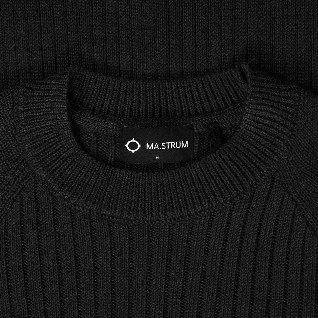 Ma Strum Crew Neck Knit - Jet Black
