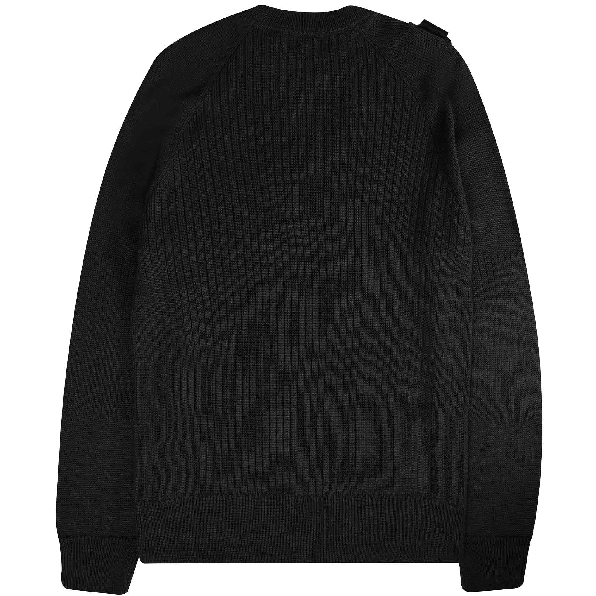 Ma Strum Crew Neck Knit - Jet Black