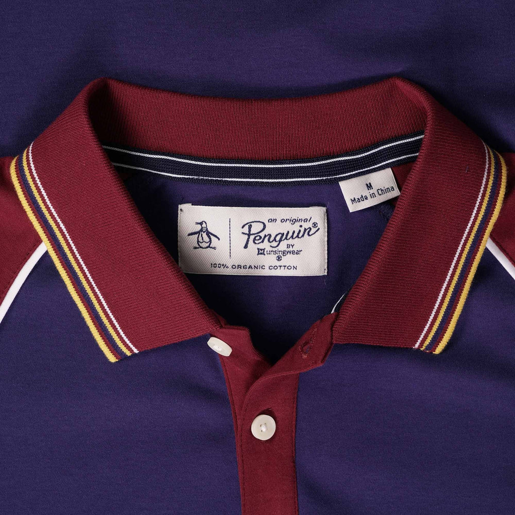 Original Penguin 2 Colour Raglan Shirt - Rhodonite