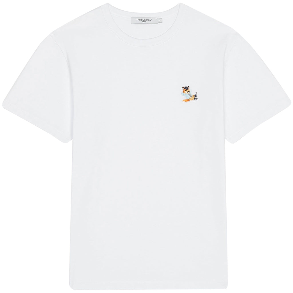 Maison Kitsune Chillax Fox Patch Classic T-Shirt - White