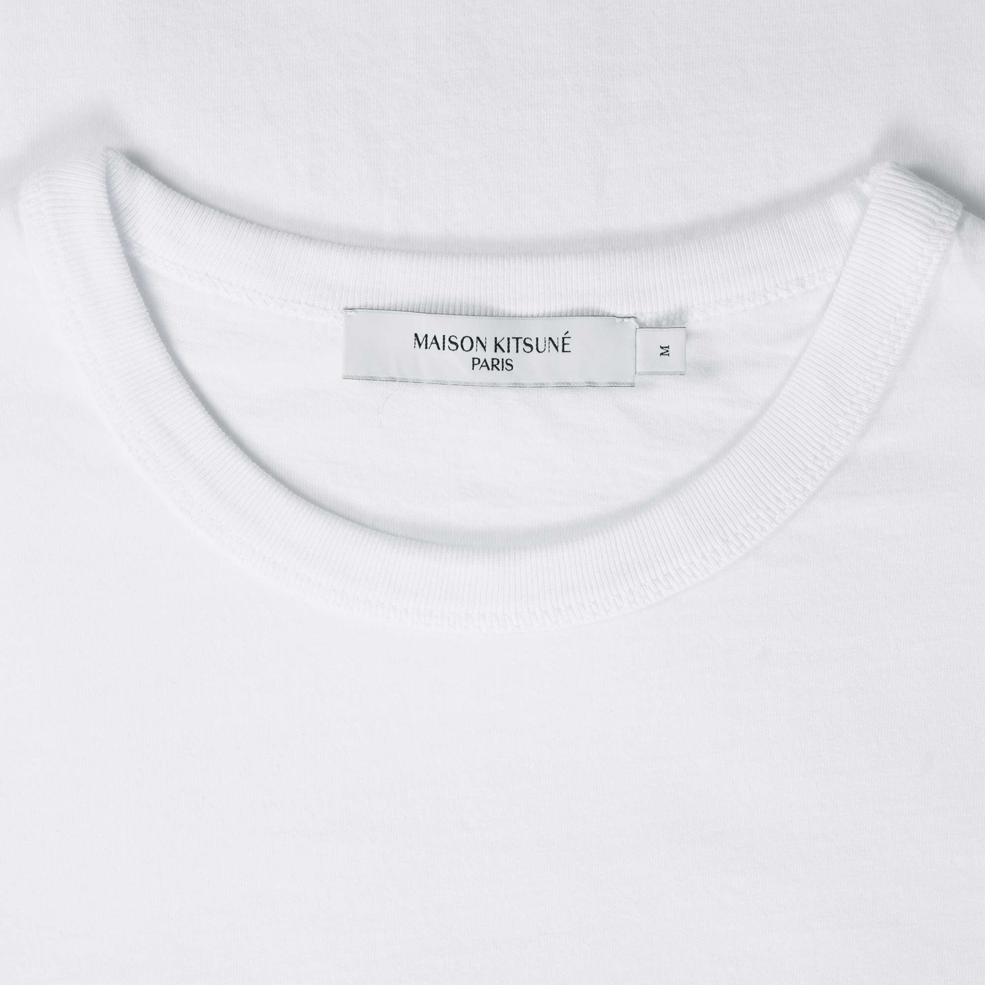 Maison Kitsune Chillax Fox Patch Classic T-Shirt - White