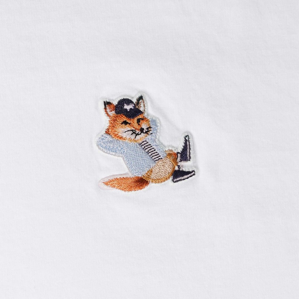 Maison Kitsune Chillax Fox Patch Classic T-Shirt - White