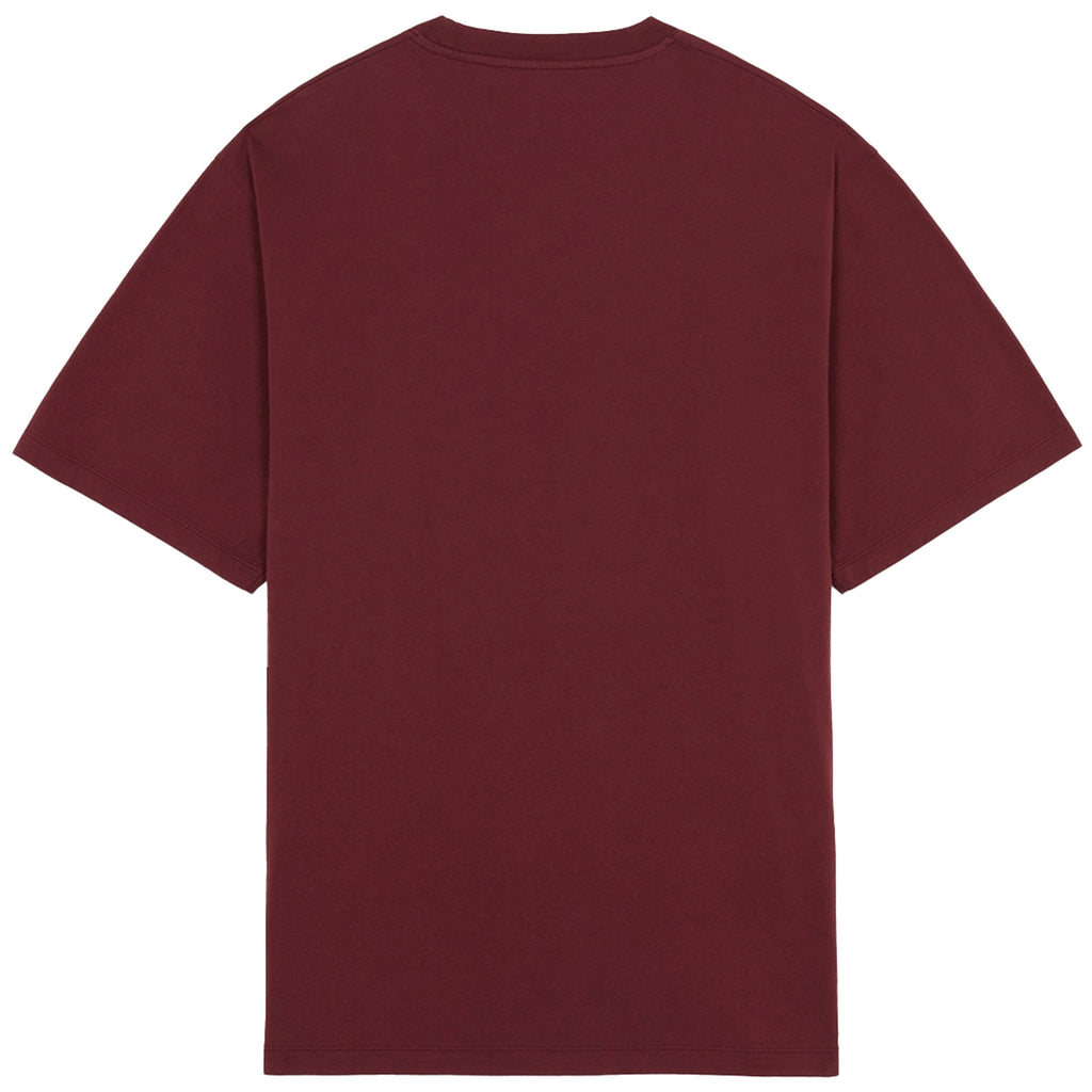 Maison Kitsune Dressed Fox Print Easy T-shirt - Wine