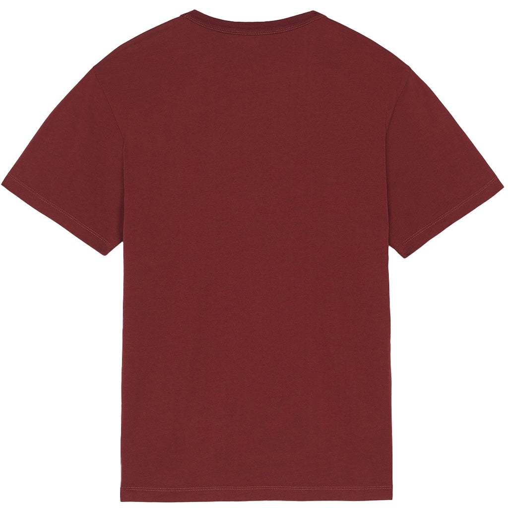 Maison Kitsune Chillax Fox Patch Classic T-Shirt - Wine