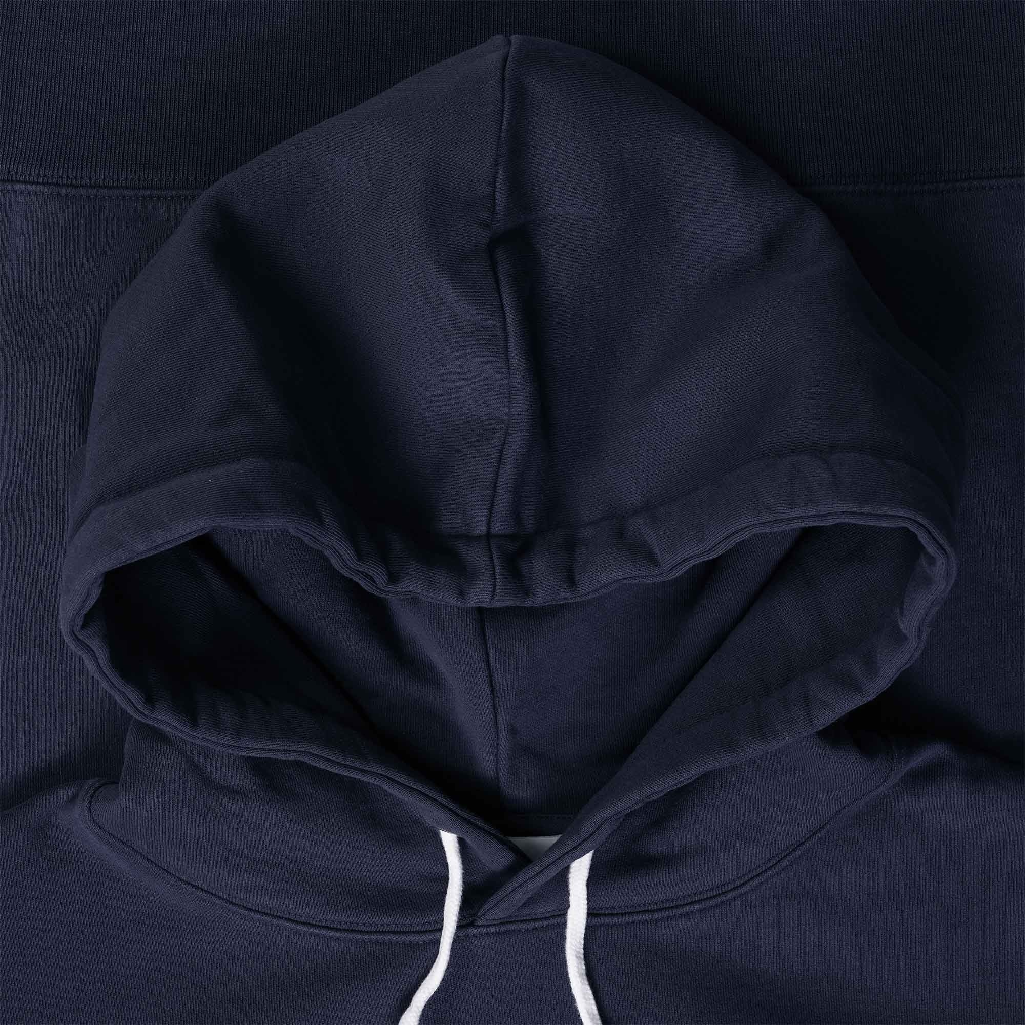 Maison Kitsune Grey Fox Head Patch Classic Hoodie - Navy