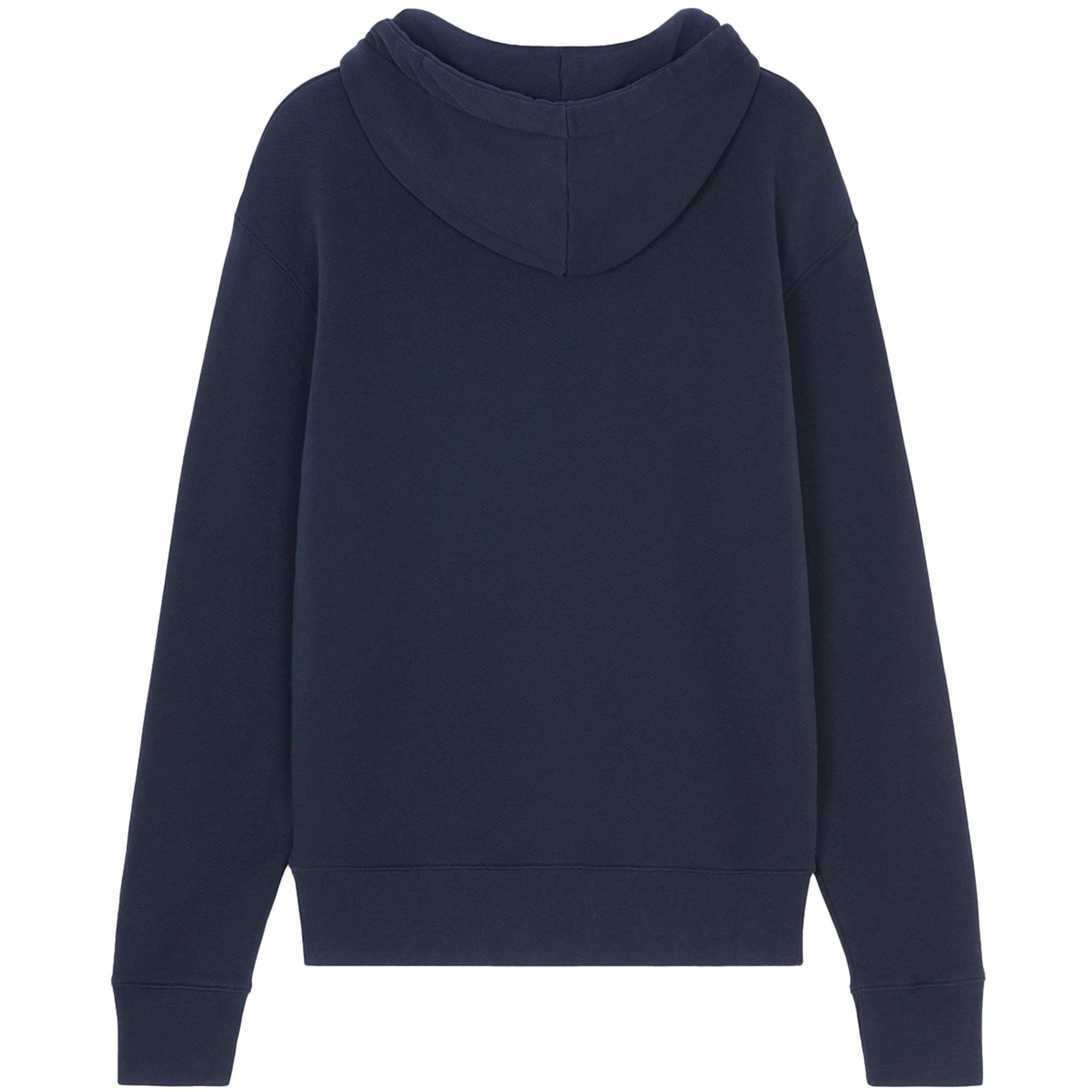 Maison Kitsune Grey Fox Head Patch Classic Hoodie - Navy