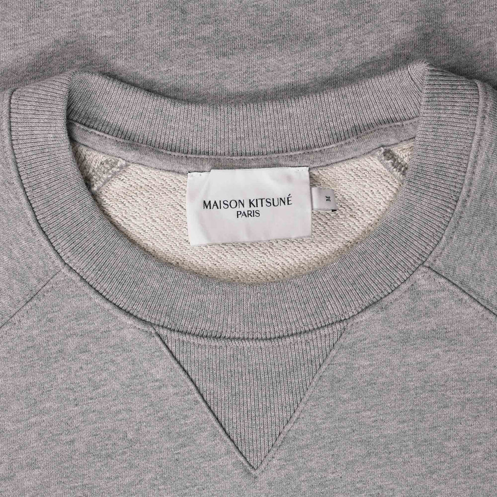 Maison Kitsune Grey Fox Head Patch Classic Sweatshirt - Grey Melange